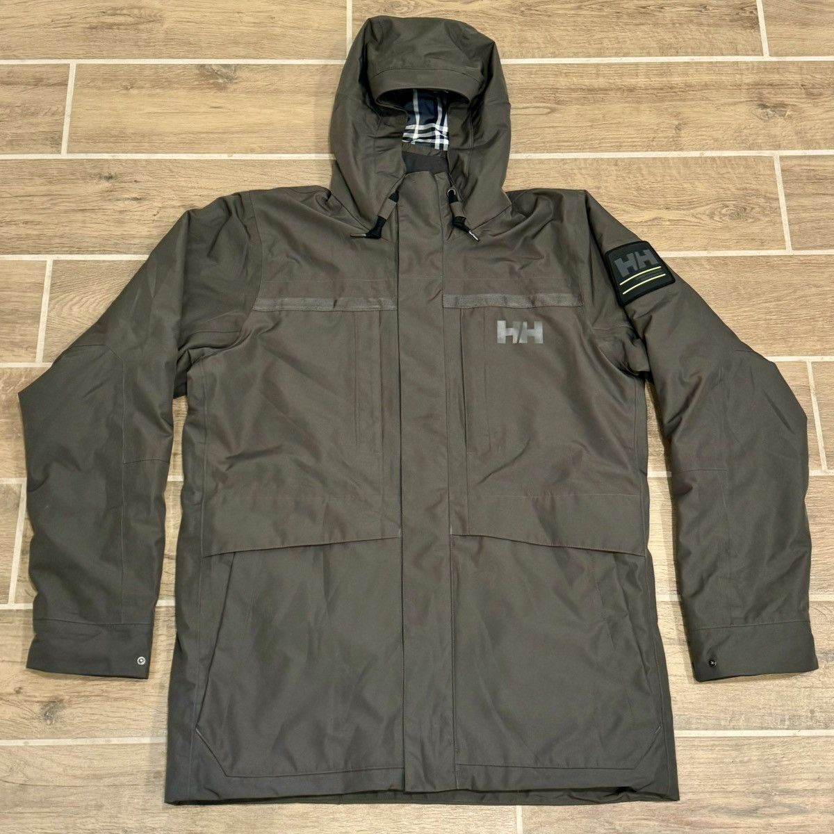 Helly Hansen × Vintage Helly Hansen Plaid Lined Green Primaloft Puffer Jacket Size US L / EU 52-54 / 3 - 1 Thumbnail