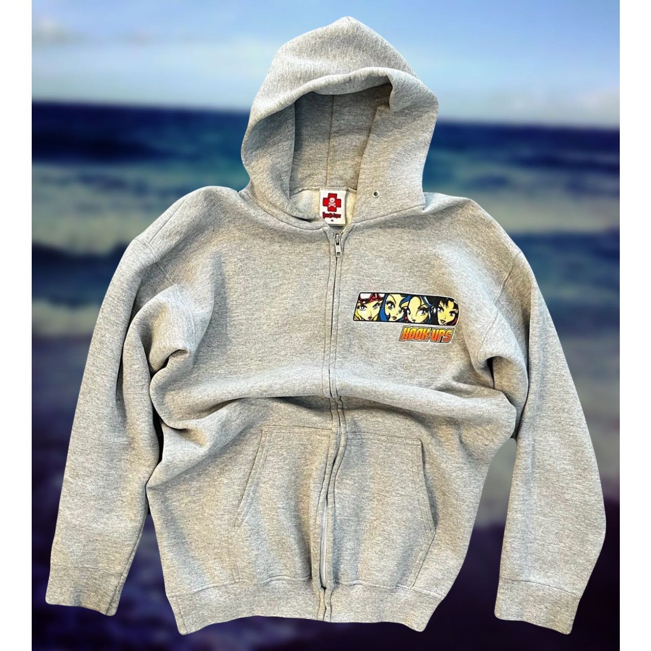 Hook-Ups vintage 2000s Hook-Ups skateboards anime girl zip-up hoodie Size US M / EU 48-50 / 2 - 1 Thumbnail