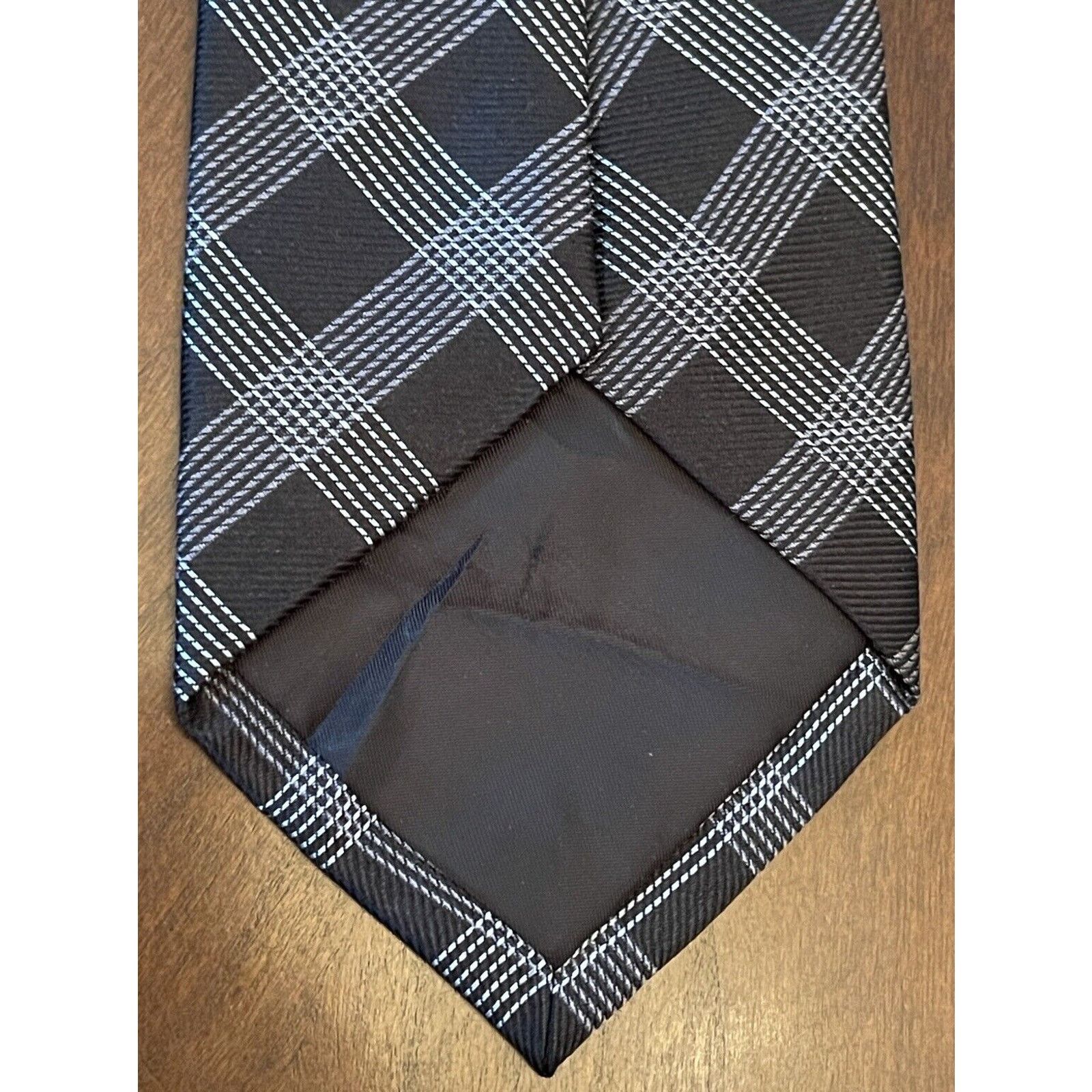 Merona Merona Black 100% Silk Men’s Neck Tie Made In China Size ONE SIZE - 2 Thumbnail