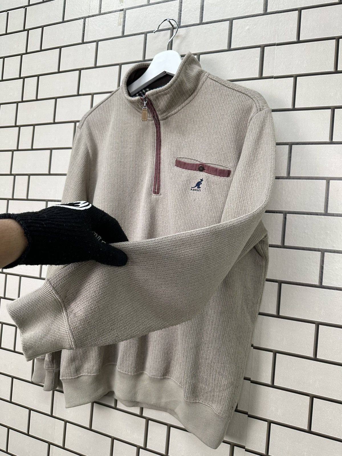 Kangol × Vintage Vintage Kangol Half Zipper Jacket Size US L / EU 52-54 / 3 - 5 Thumbnail