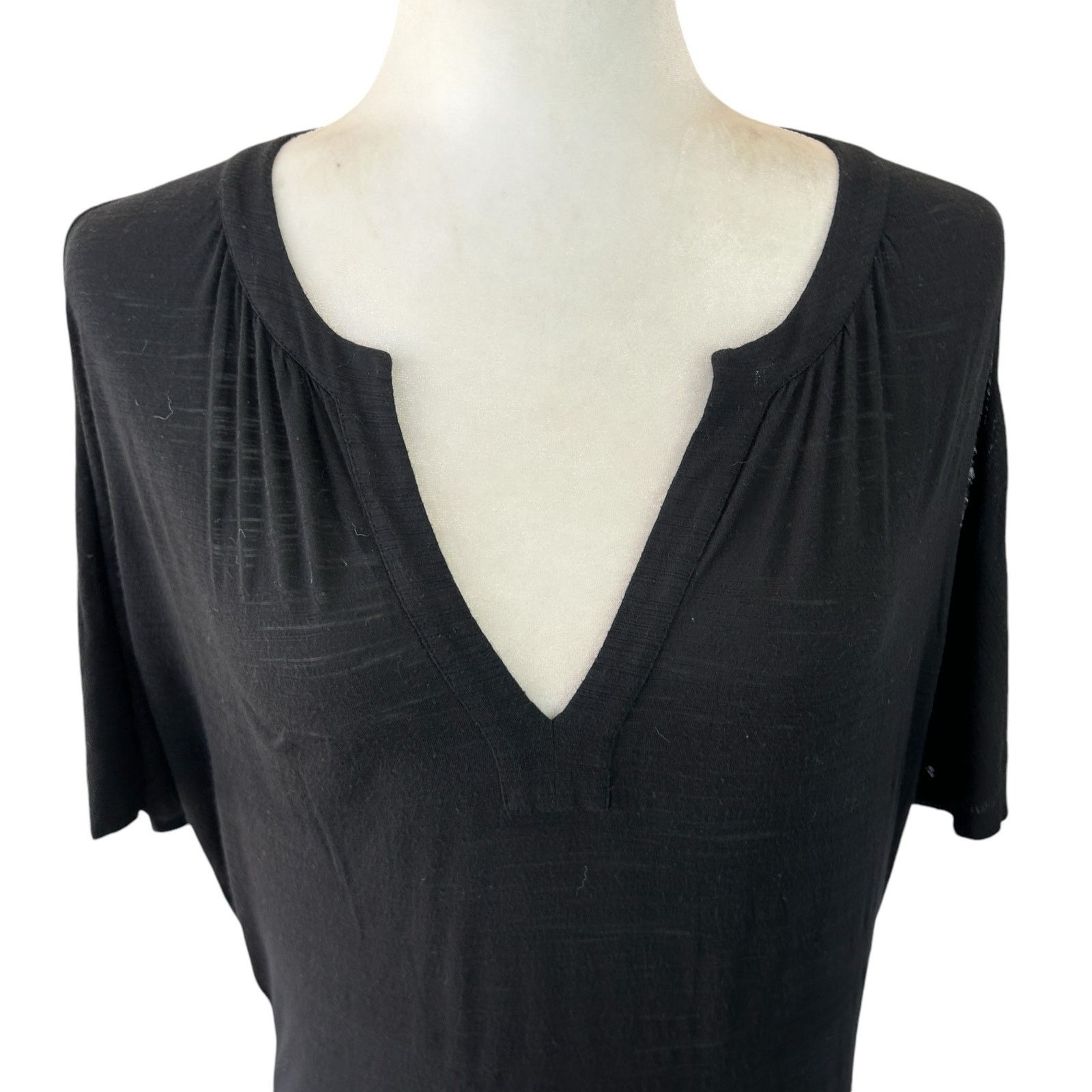Lafayette 148 Lafayette 148 Top Large Black Minimalist Quiet Luxury Basics Size L / US 10 / IT 46 - 3 Thumbnail