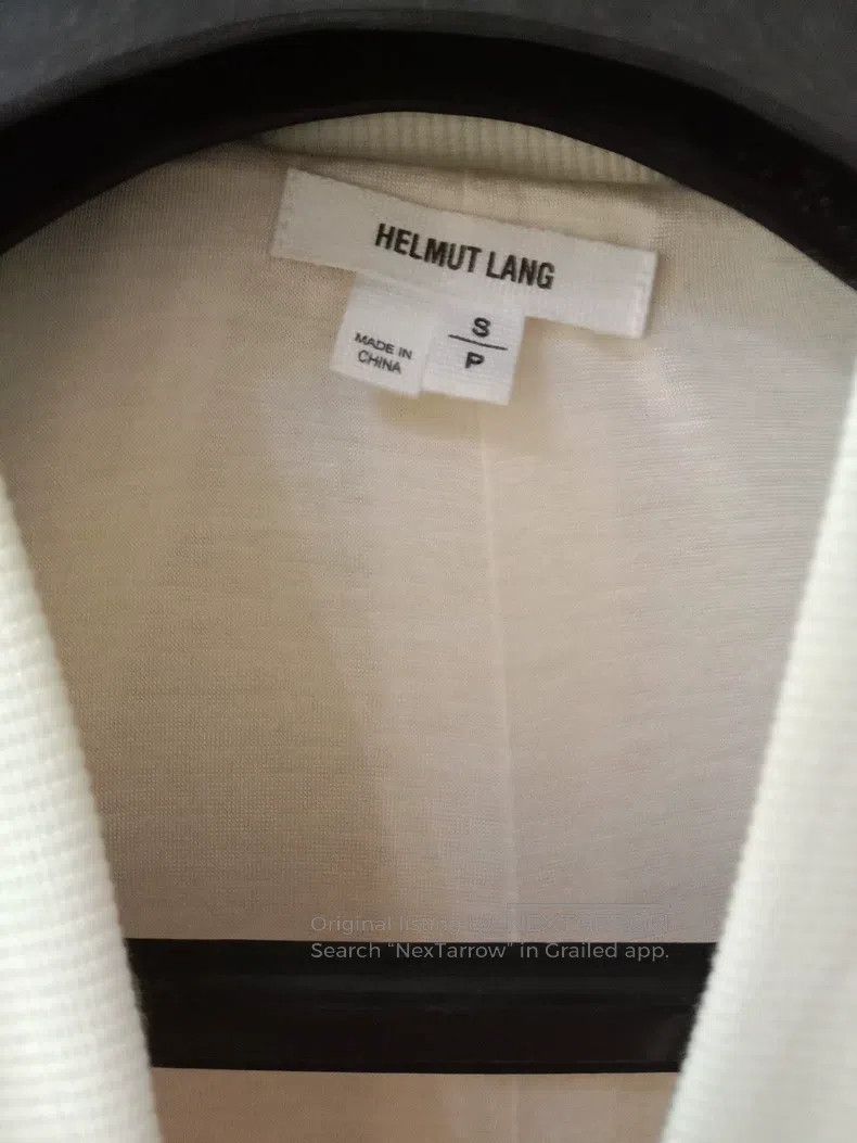 Helmut Lang Helmut Lang White Wool Jacket Size US S / EU 44-46 / 1 - 3 Thumbnail