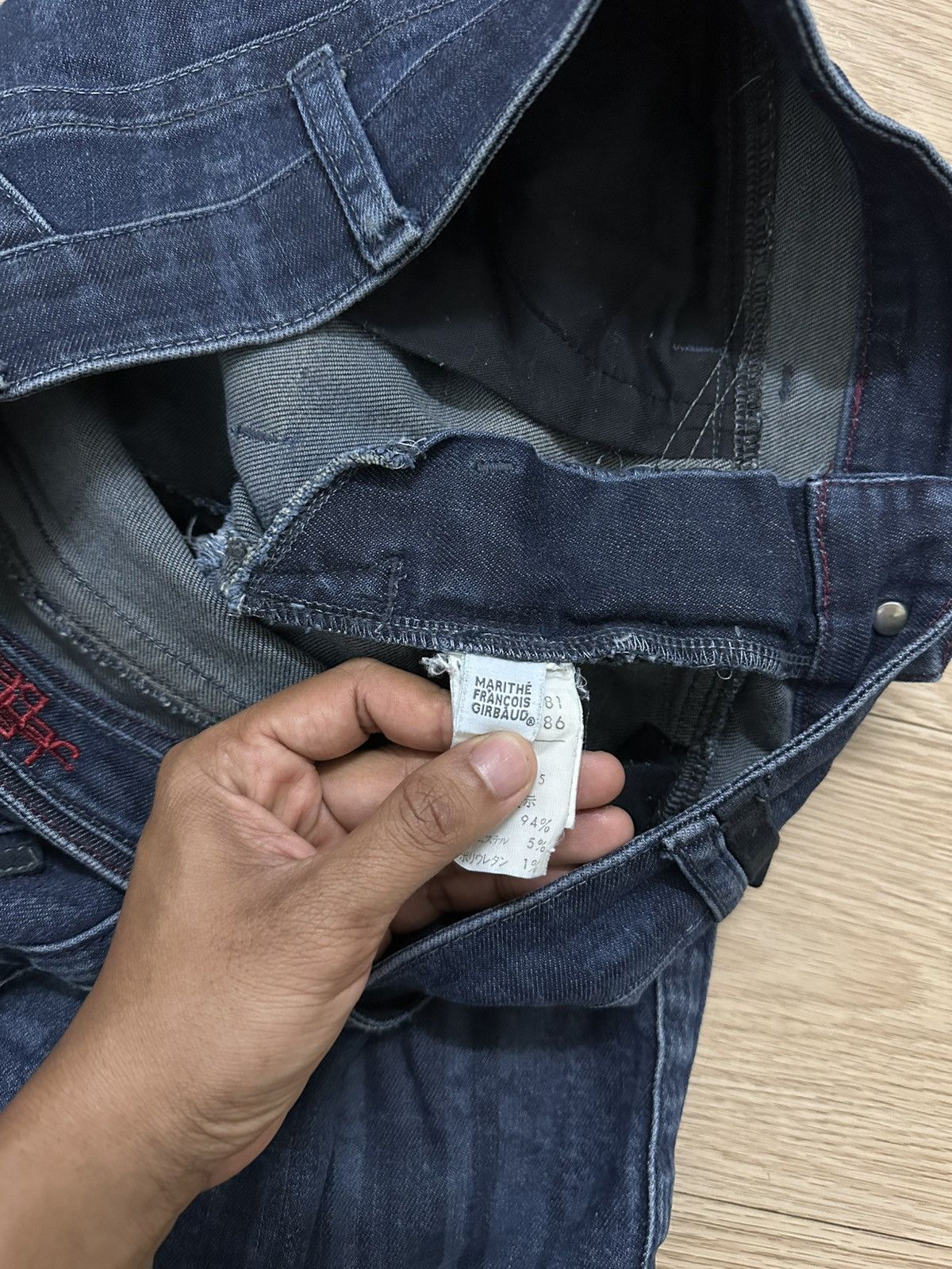 Beauty Beast × Marithe + Francois Girbaud Rare Vintage Marithe Francois Girbaud Tactical Jeans Size 30" / US 8 / IT 44 - 12 Thumbnail