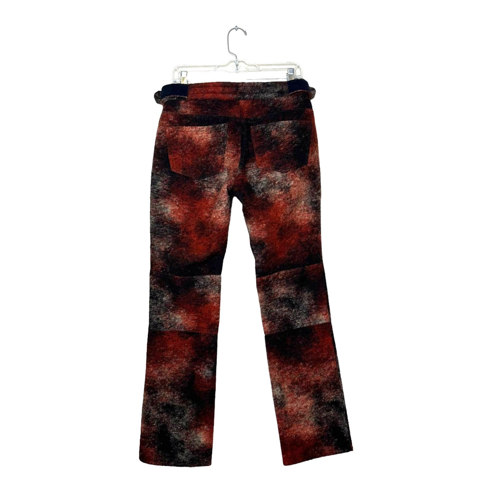 Misbhv MISBHV red rust wool blend tactical moto pants size small Size 32" / US 10 / IT 46 - 2 Thumbnail