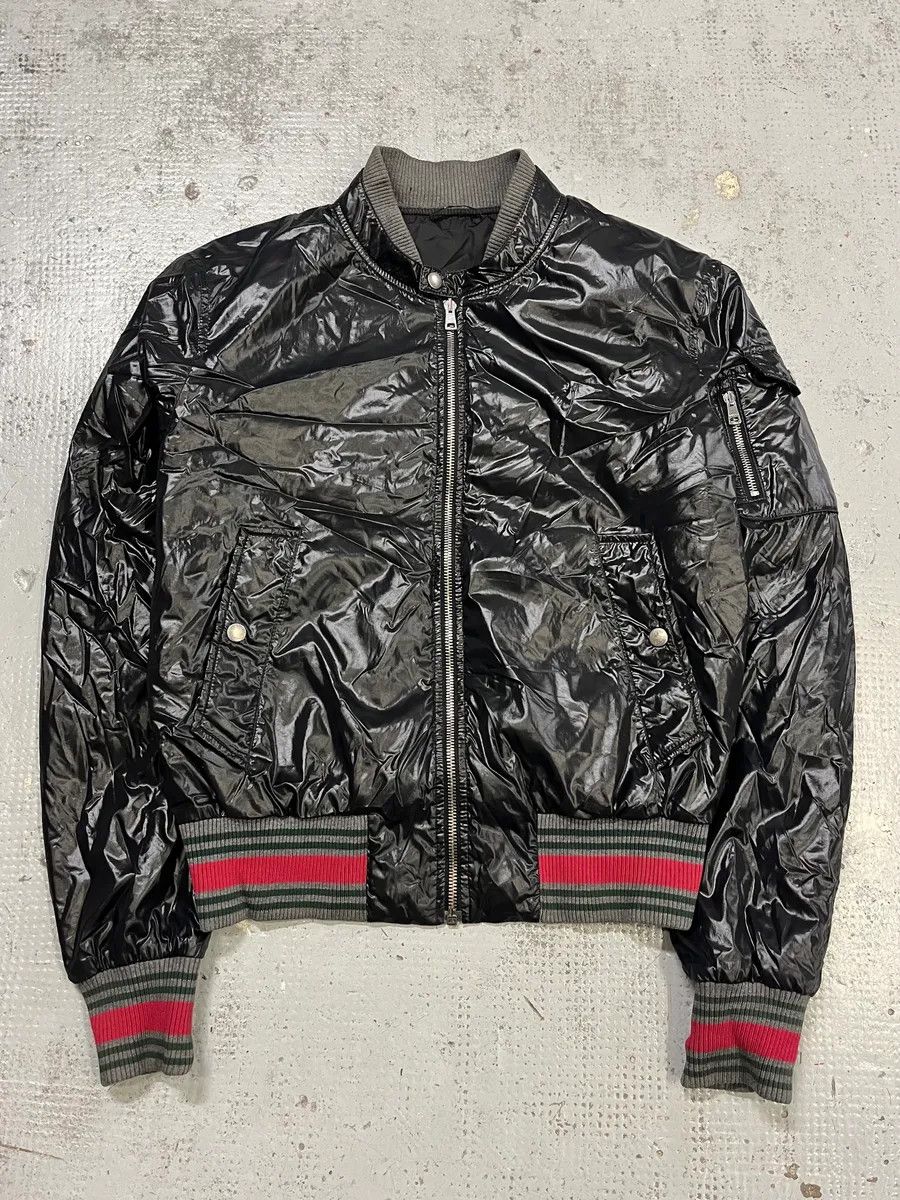 Gucci AW2008 Gucci Signature Black Bomber Jacket by Frida Giannini Size US S / EU 44-46 / 1 - 1 Thumbnail