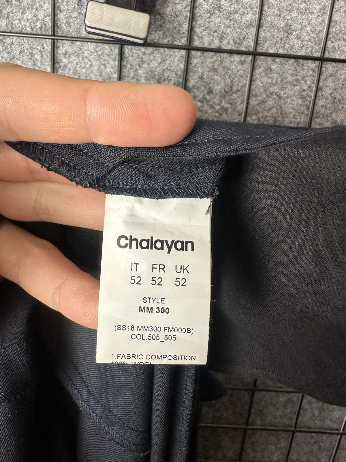 Hussein Chalayan Chalayan SS 18 Designer Mesh Insert Woollen Pants Size 52 Size US 36 / EU 52 - 14 Thumbnail