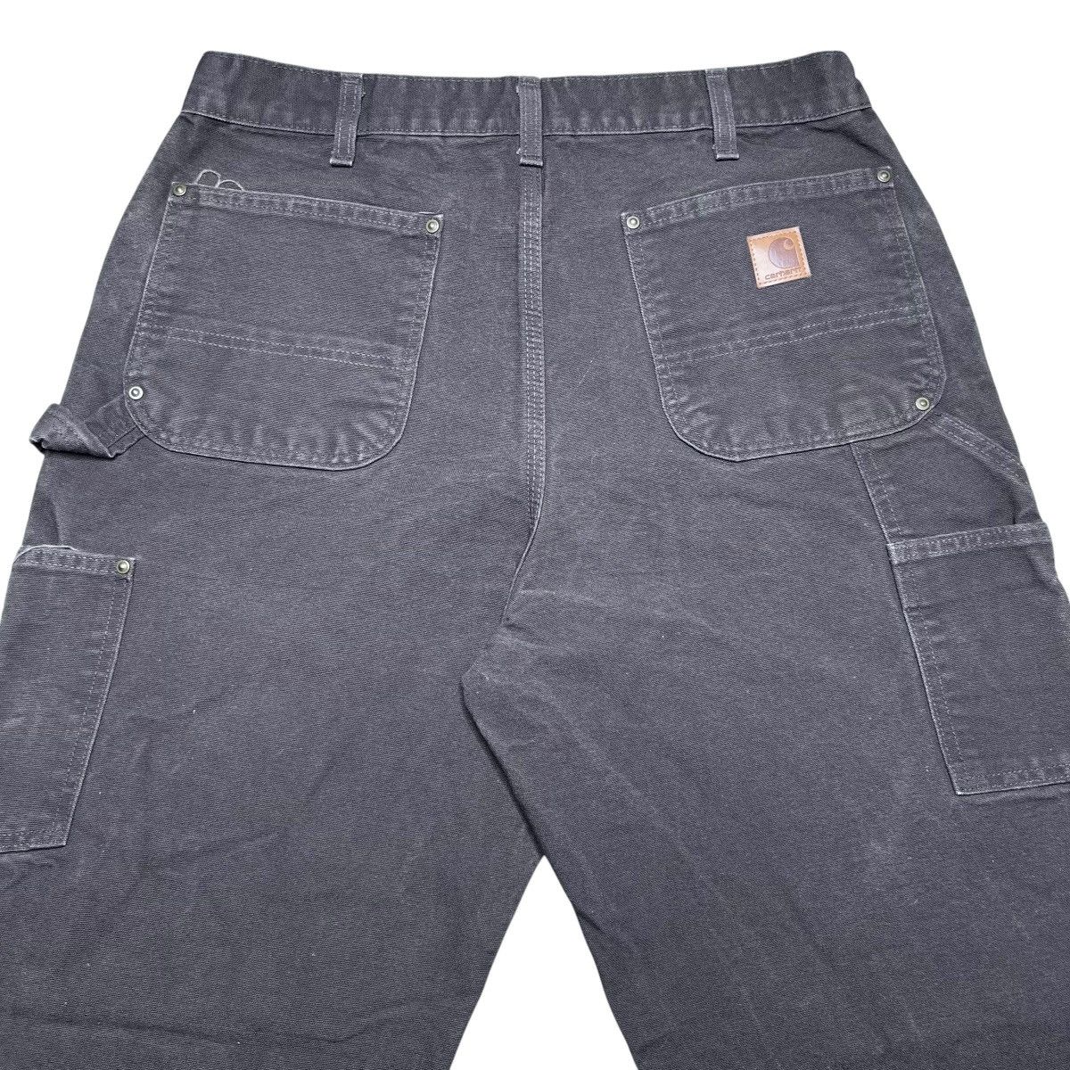 Carhartt × Vintage 2000s Carhartt Brown Double Knee Carpenter Dungaree Pants Size US 33 - 10 Thumbnail