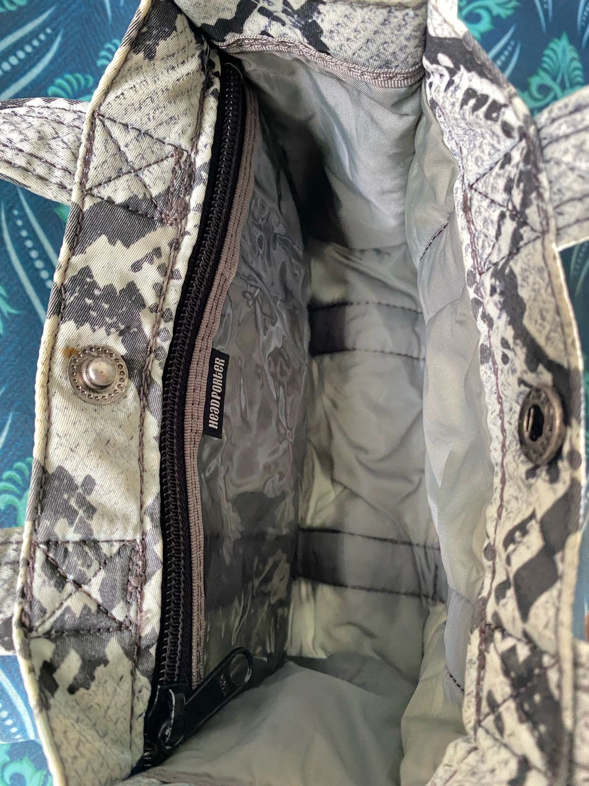 Head Porter × Porter Head Porter Snakeskin Pattern Tote Bag Size ONE SIZE - 10 Thumbnail