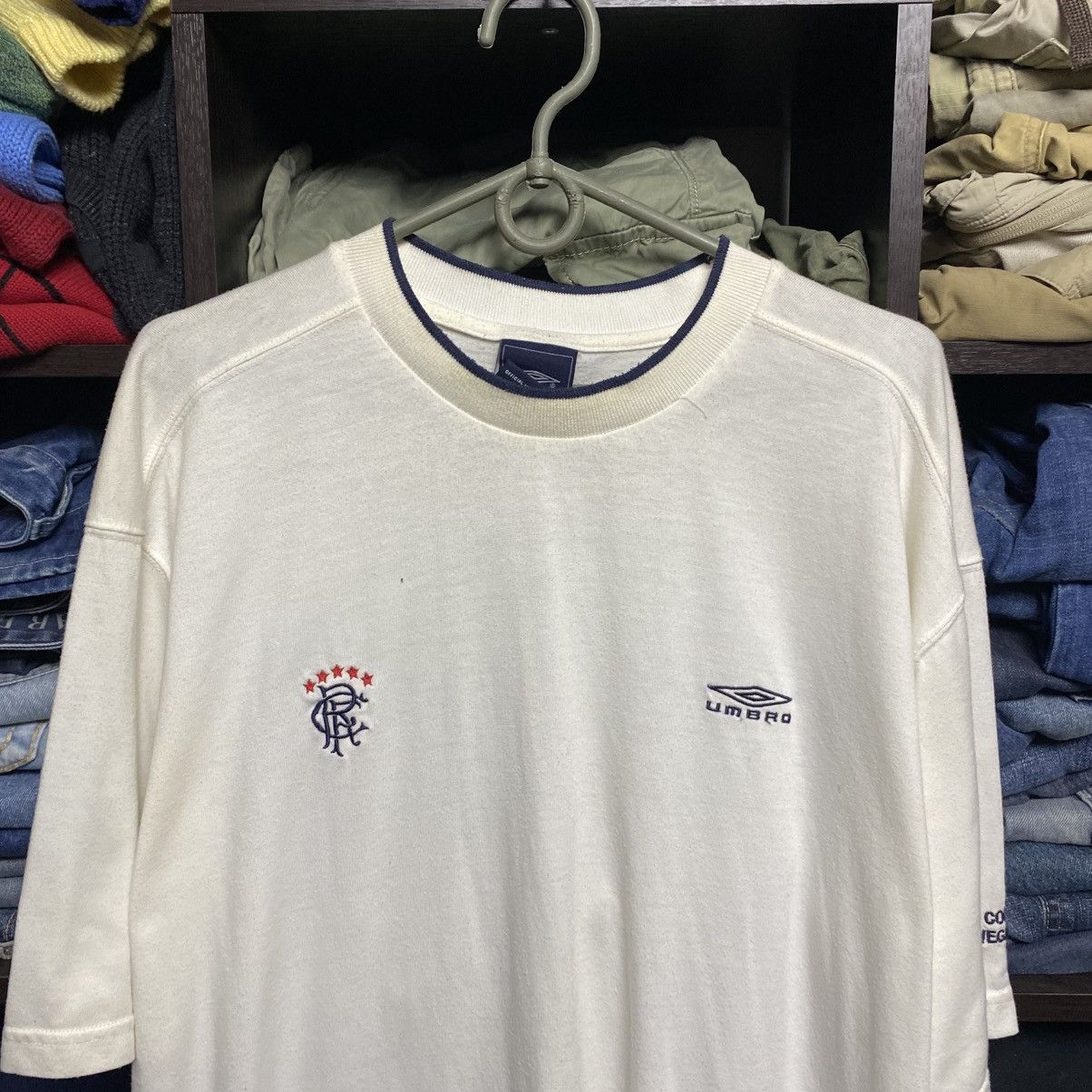 Umbro Vintage Umbro Rangers 90’s Small logo rare soccer tee Size US XL / EU 56 / 4 - 2 Thumbnail