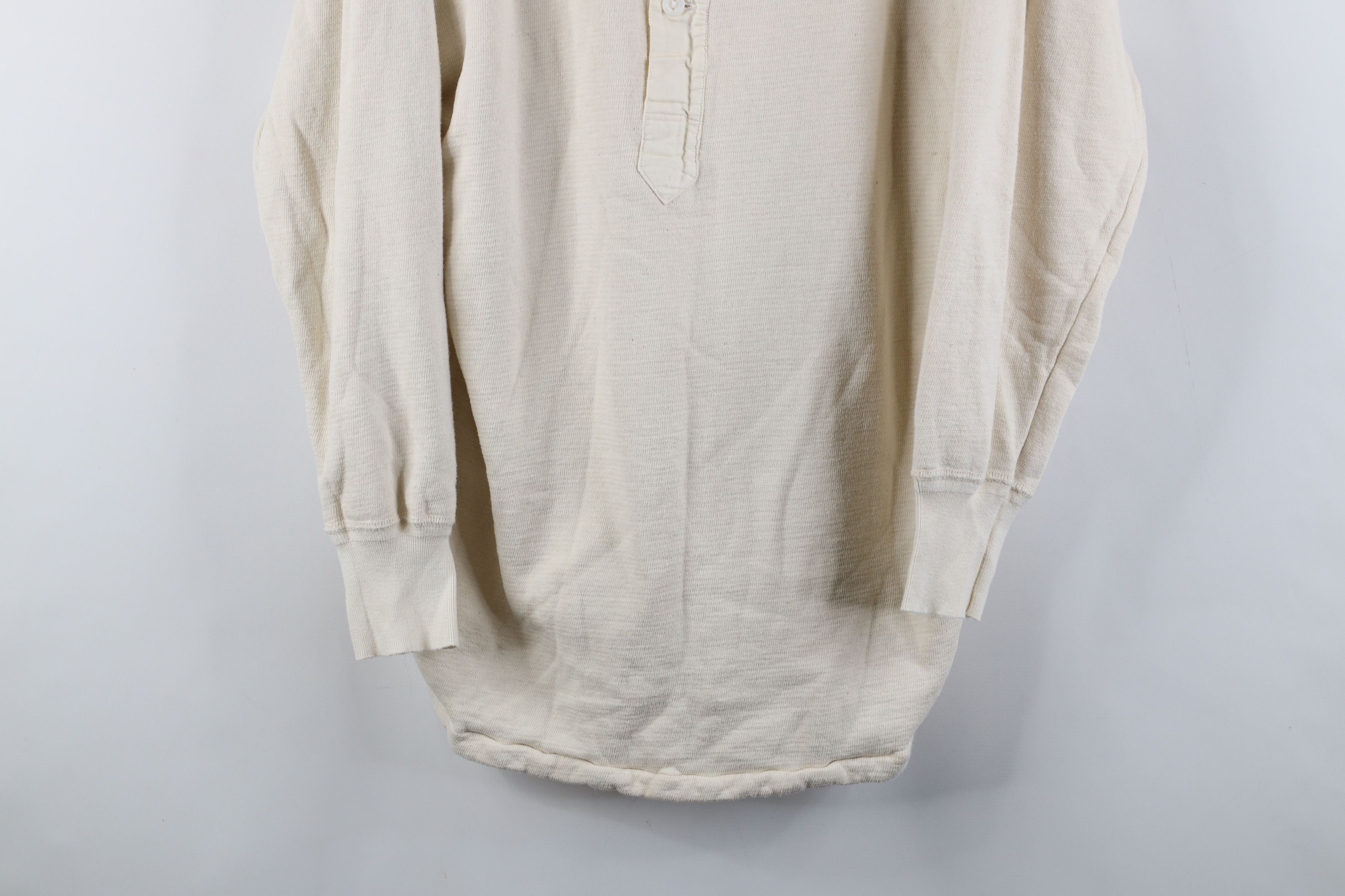 Vintage Vintage 50s Streetwear Lined Long Sleeve Henley T-Shirt Size US L / EU 52-54 / 3 - 3 Thumbnail