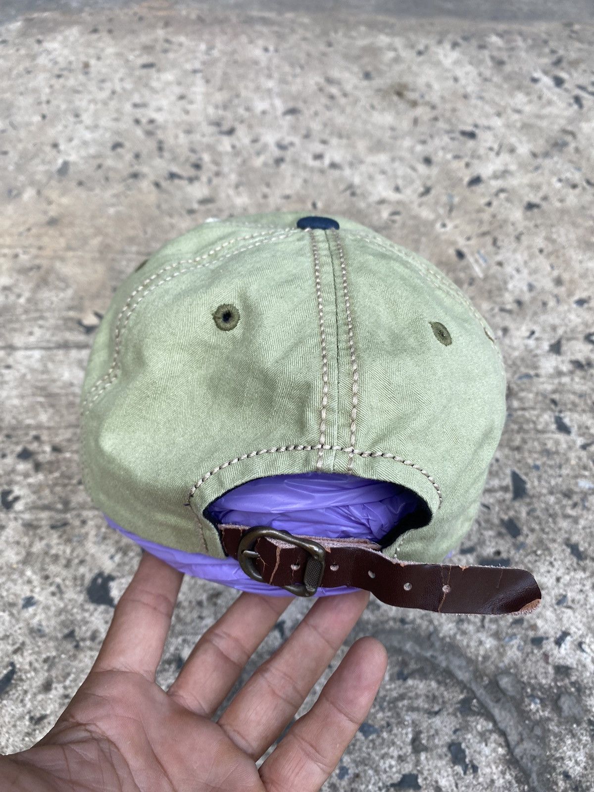 If Six Was Nine × Japanese Brand × Vintage Grazy Patch Leather Strap Hats Size ONE SIZE - 6 Thumbnail