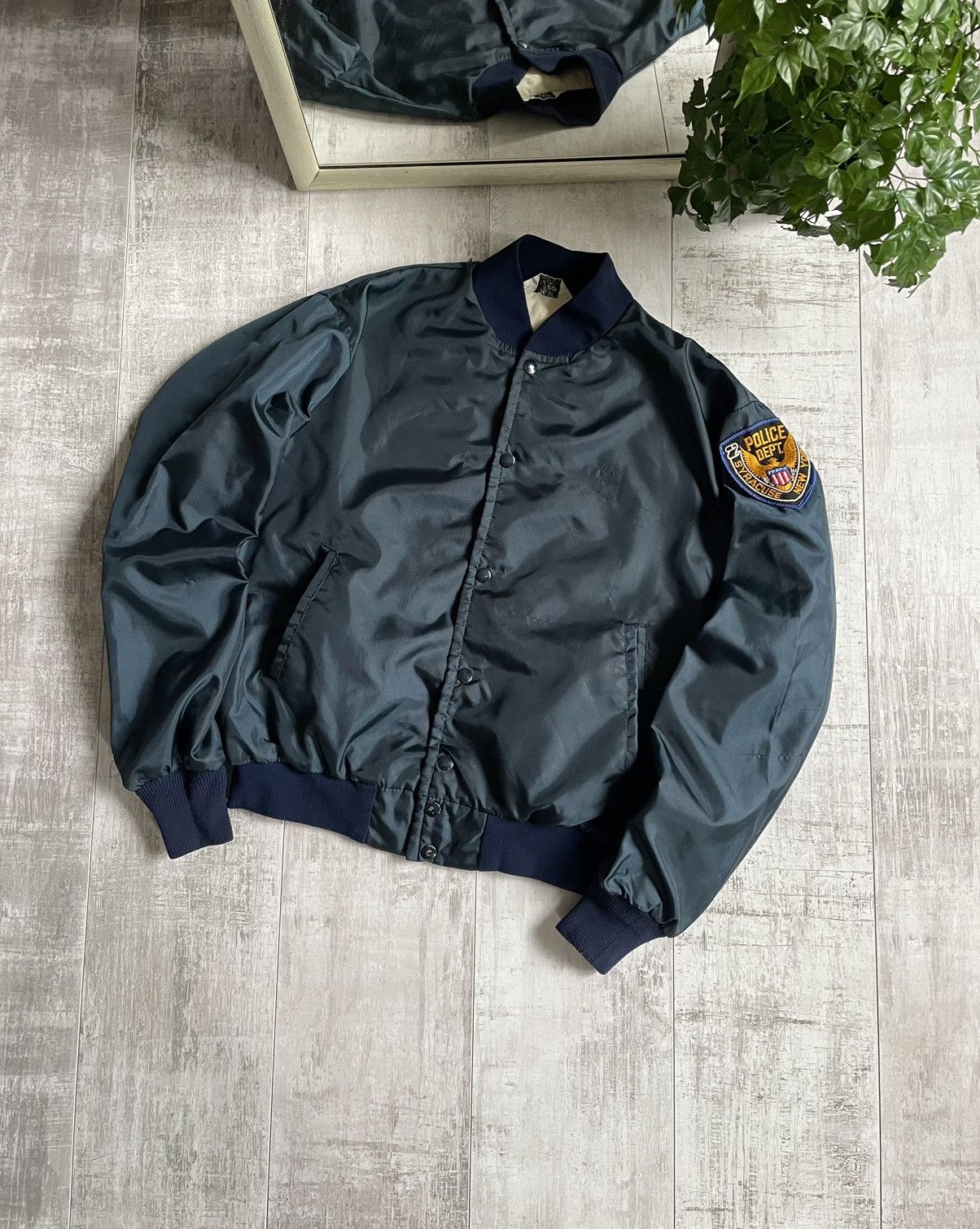 Vintage Police Dept Vintage 70’s Nylon Bomber Syracuse New York RARE Size US M / EU 48-50 / 2 - 1 Thumbnail