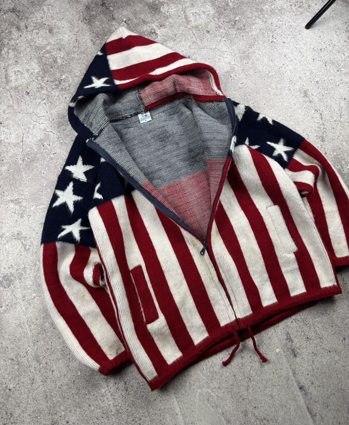 USA Olympics Vintage Tejidos Ruminahui Alpaca Wool Sweater Overprint Flag Size US M / EU 48-50 / 2 - 3 Thumbnail