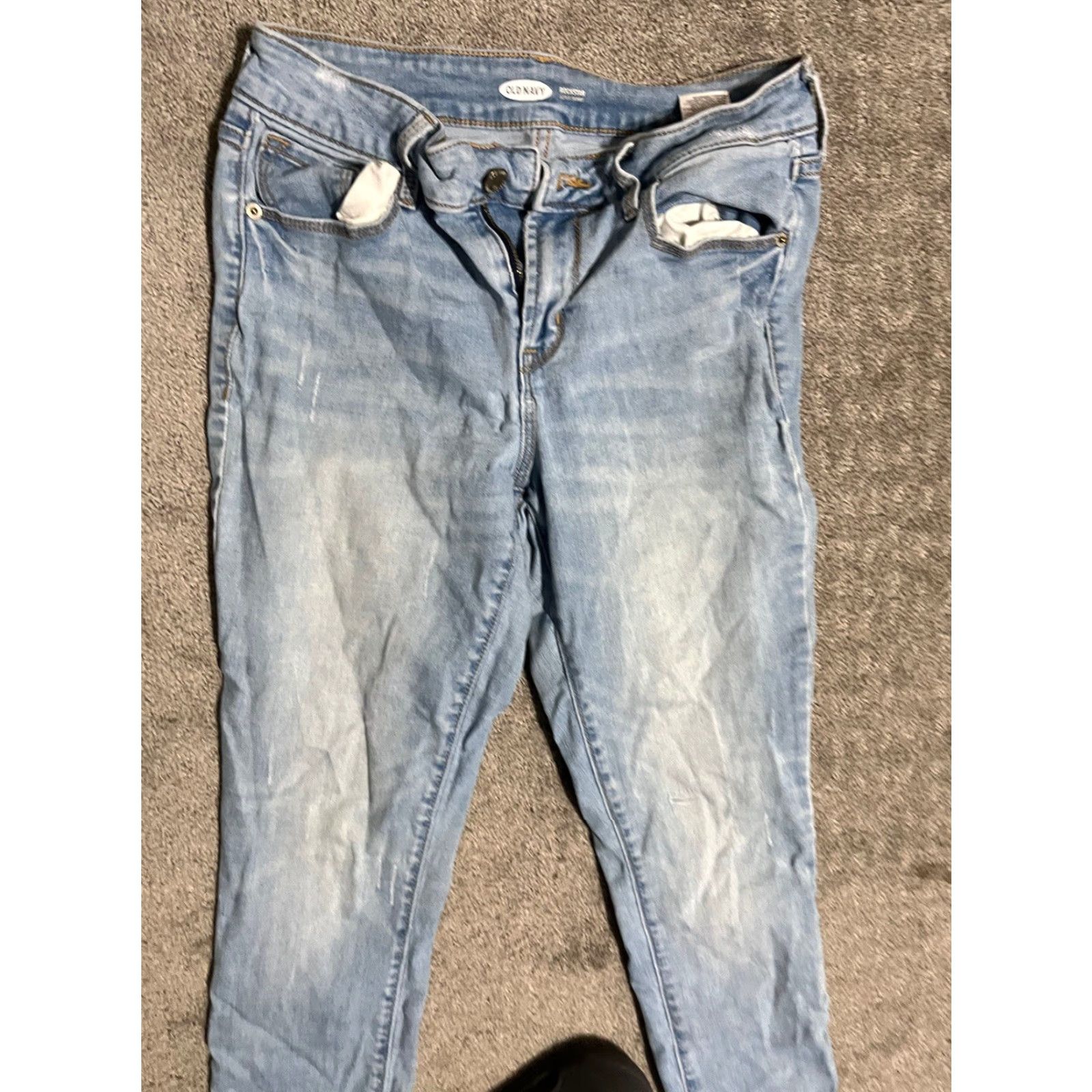 Old Navy Old Navy Rockstar Super Skinny Jeans Womens 4 Blue Regular Size 27" / US 4 / IT 40 - 2 Thumbnail