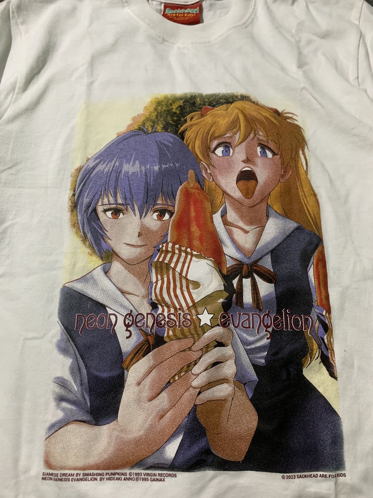 Anime × Japanese Brand Neon Genesis Evangelion X Smashing Pumpkins Anime Shirt Size US L / EU 52-54 / 3 - 3 Thumbnail