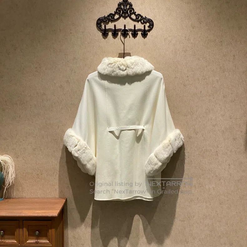 Loro Piana Loro Piana Ivory Dragon Cat Collar Wool Overcoat Size M / US 6-8 / IT 42-44 - 2 Thumbnail