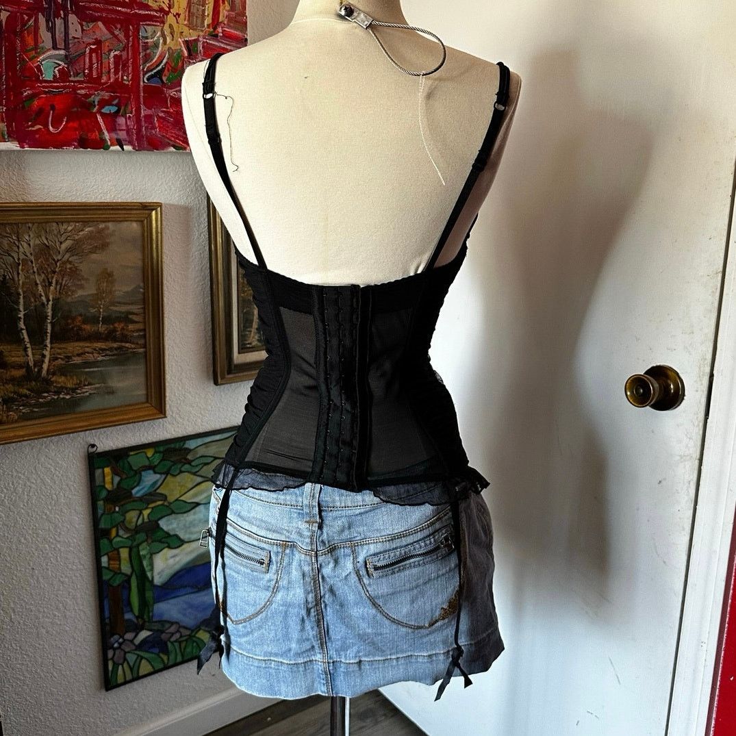 Victoria's Secret victorias secret black lace push up bra corset top Size ONE SIZE - 3 Thumbnail