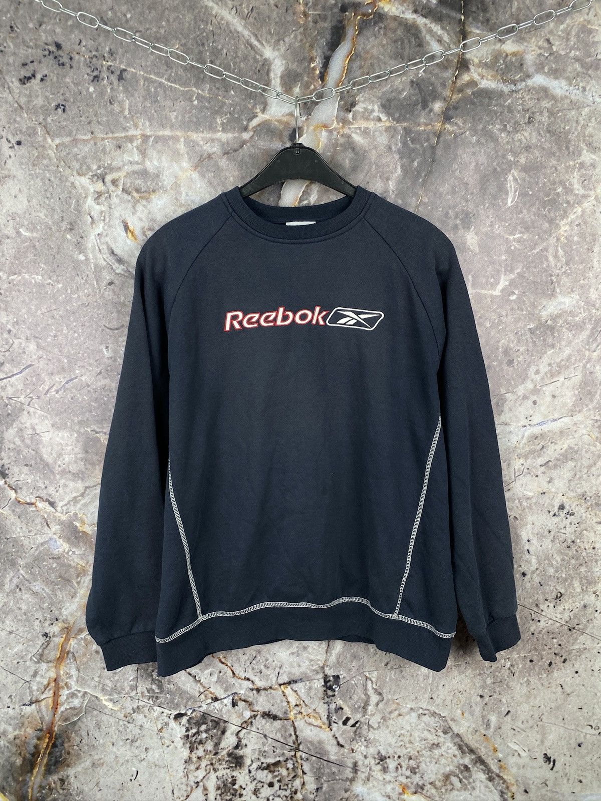 Reebok × Vintage Men’s Reebok Sweatshirt Sportswear Size Large Size US L / EU 52-54 / 3 - 3 Thumbnail