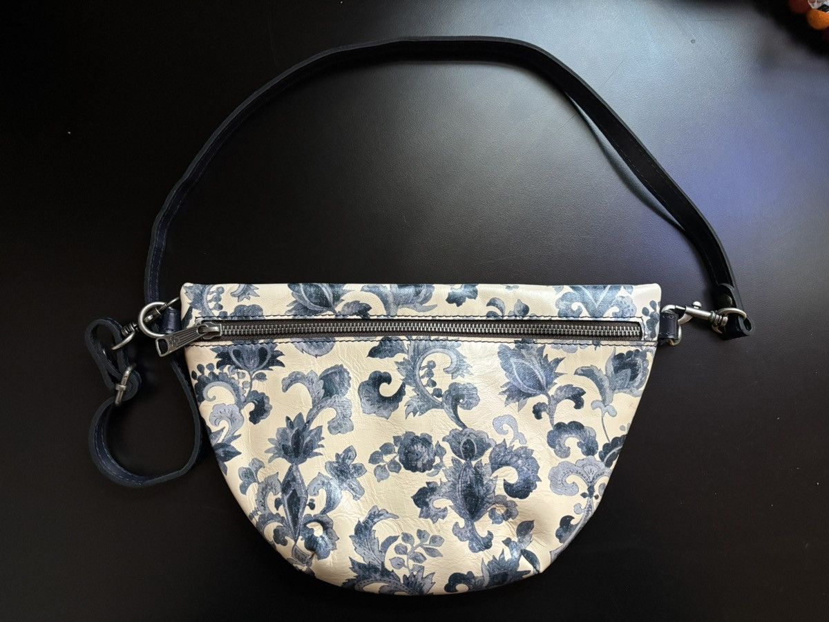 Patricia Nash Patricia Nash Renaissance Revival Blue Leather Belt Bag Size ONE SIZE - 1 Thumbnail