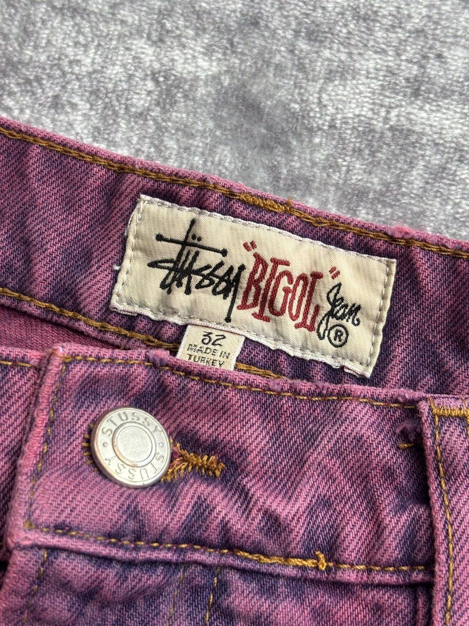 Stussy Stussy Worldwide Big Ol Jeans Magenta Purple sz 32 Size US 32 / EU 48 - 6 Thumbnail