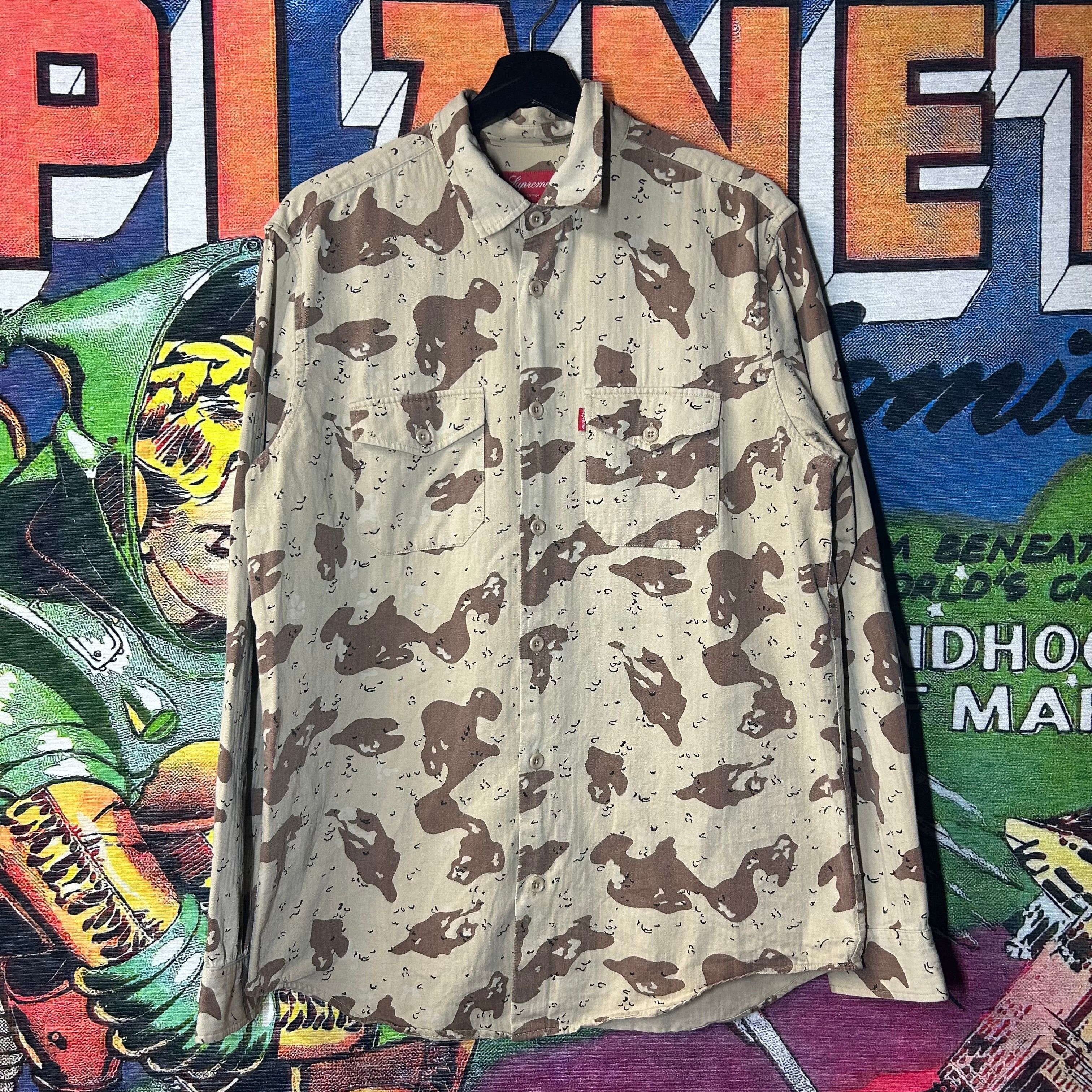 シャツ Supreme 2014ss Hockeyshirts  Desert Camo Supreme 2014ss Hockeyshirts Desert Camo