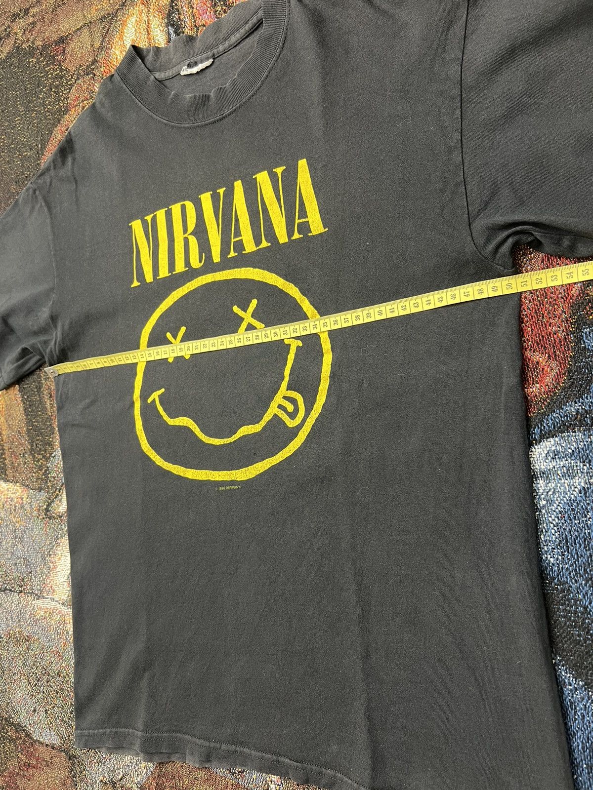 Band Tees Vintage '92 Nirvana Smiley Tee Size US L / EU 52-54 / 3 - 6 Thumbnail
