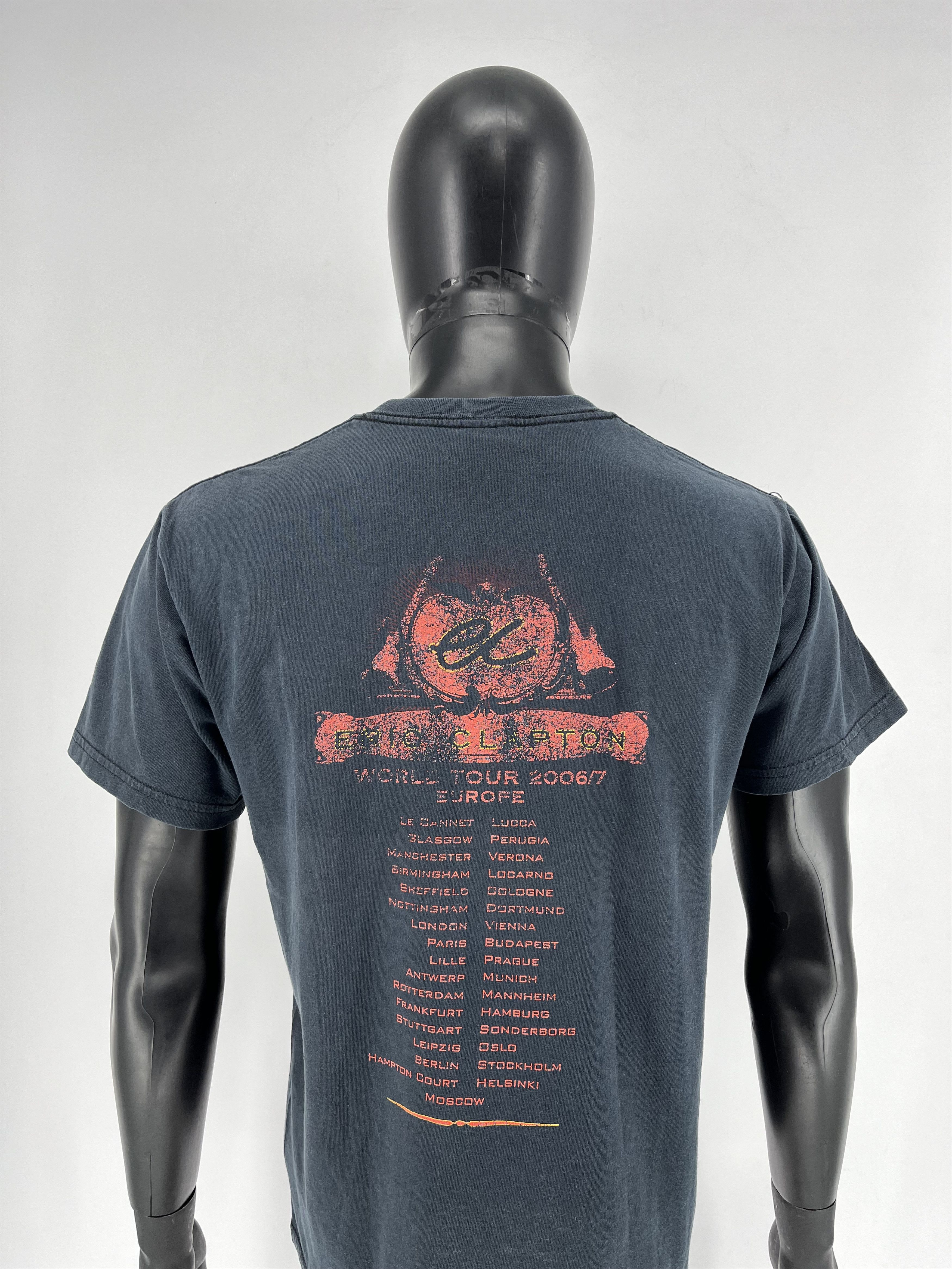 Band Tees Eric Clapton World Tour 2006/07 Europe T-shirt Size US L / EU 52-54 / 3 - 12 Thumbnail
