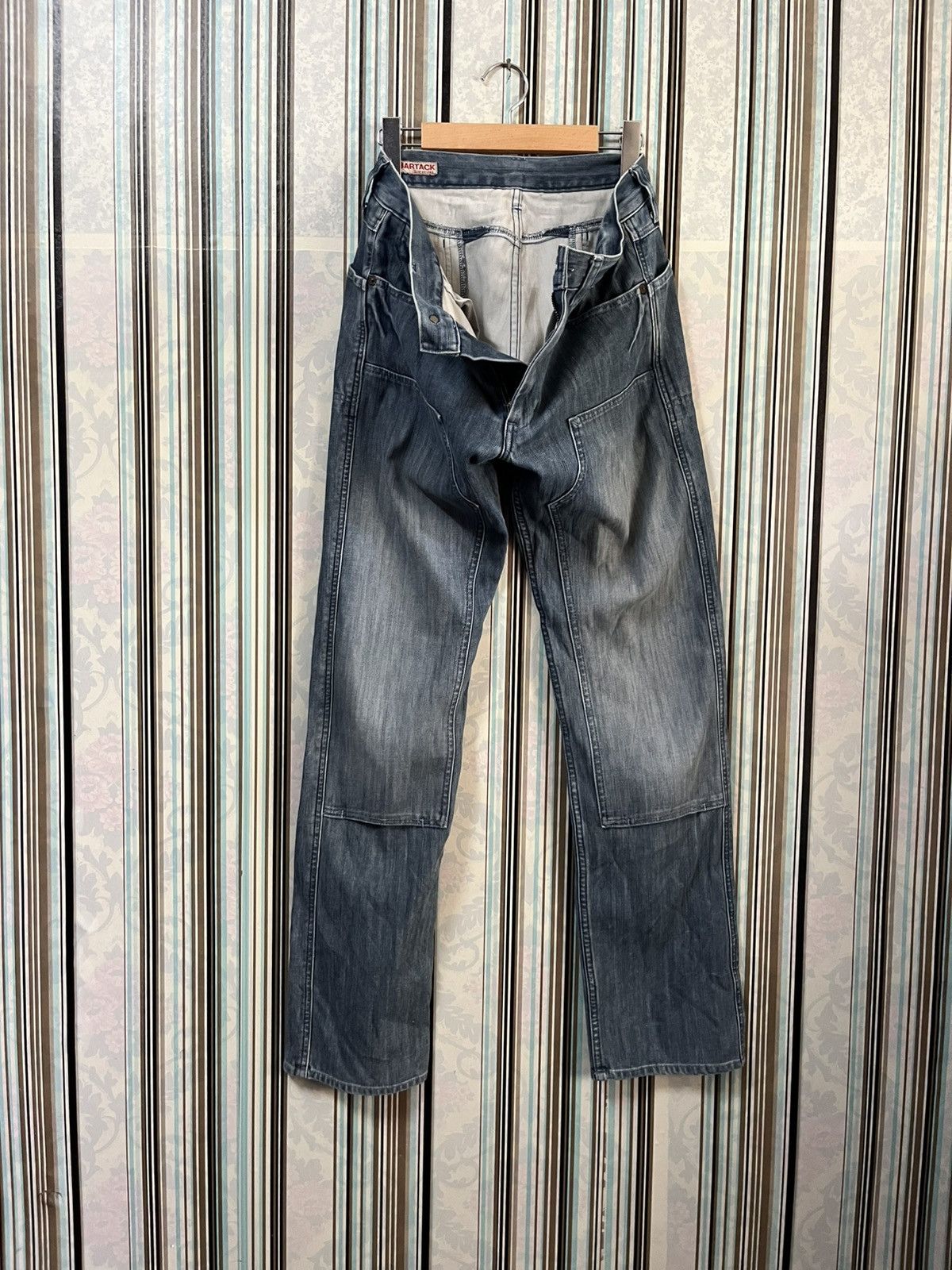 Japanese Brand 1990s BARTACK guaranteed double knee #I2 Size US 32 / EU 48 - 5 Thumbnail