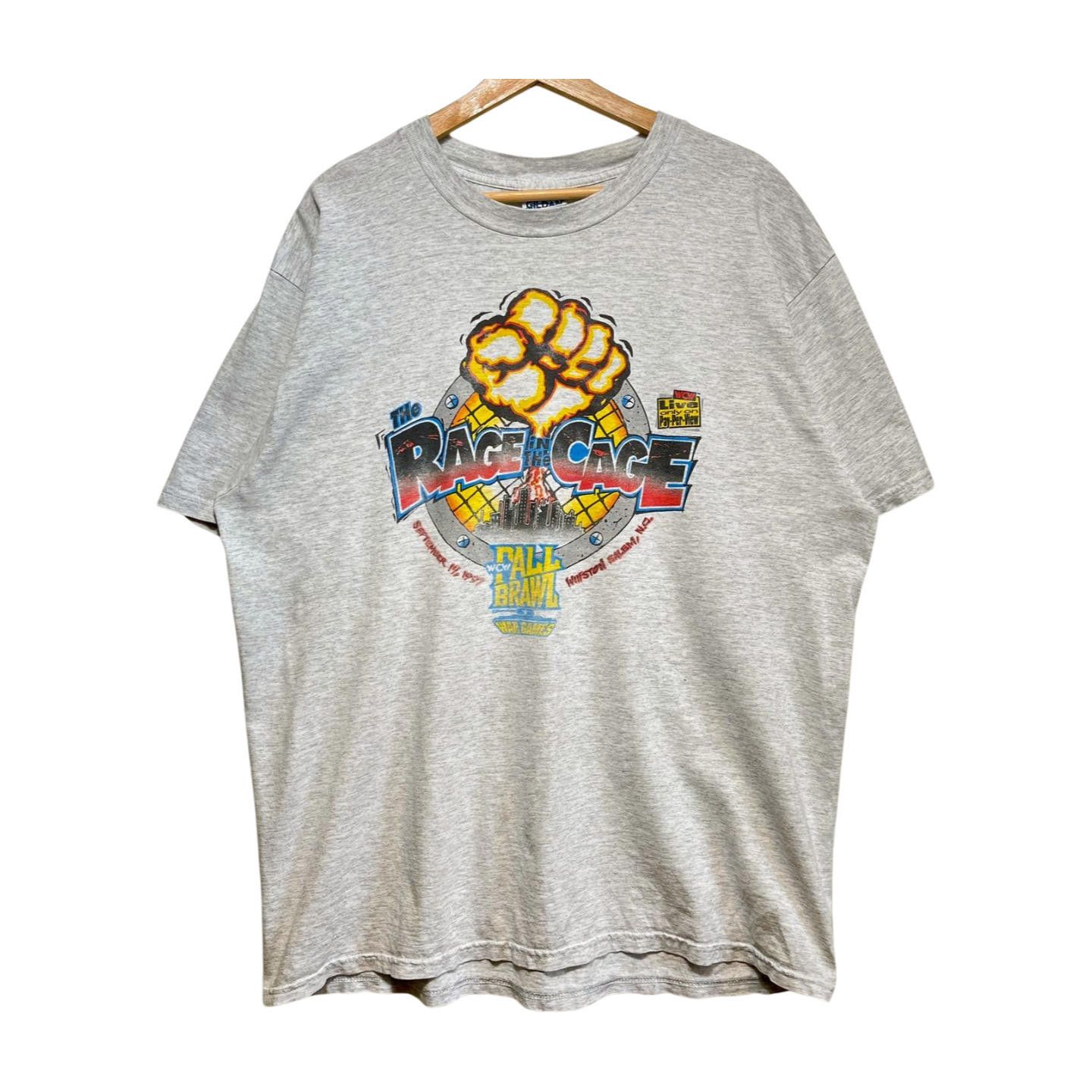 Gildan × Vintage Vintage 97 WCW Rage Cage Fall Brawl Games T-shirt XL Size US XL / EU 56 / 4 - 1 Thumbnail