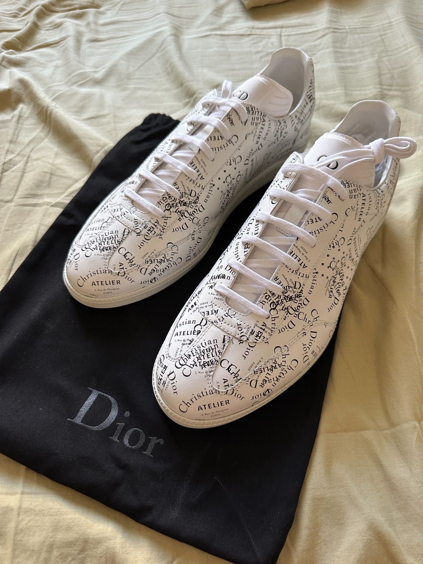 Dior Dior Berlin Logo Graffiti White 44EU Oversized New Size US 11 / EU 44 - 1 Thumbnail