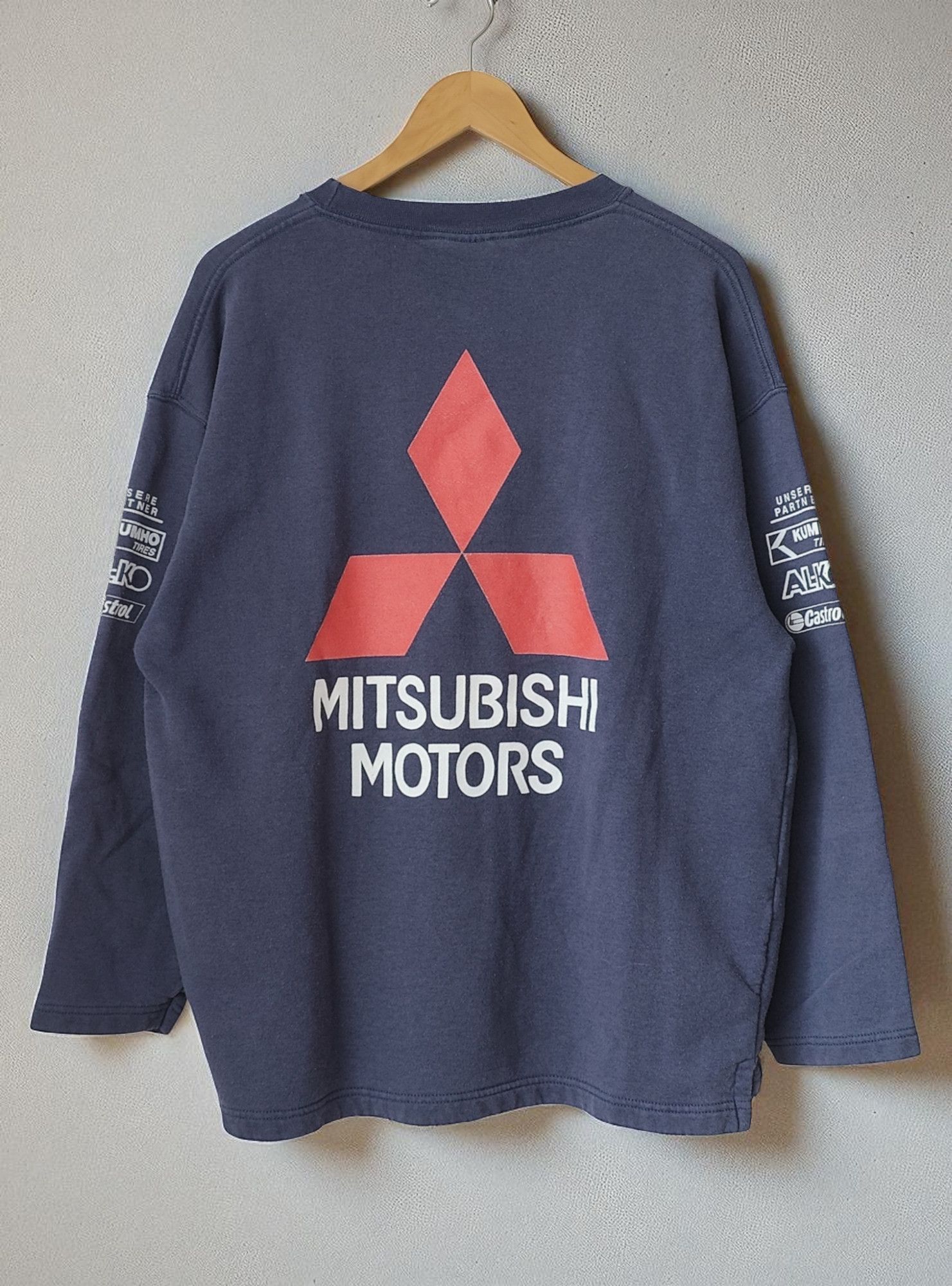 Honda Vintage Mitsubishi Racing Ralli Art 90s Racing Sweatshirt Size US XL / EU 56 / 4 - 5 Thumbnail