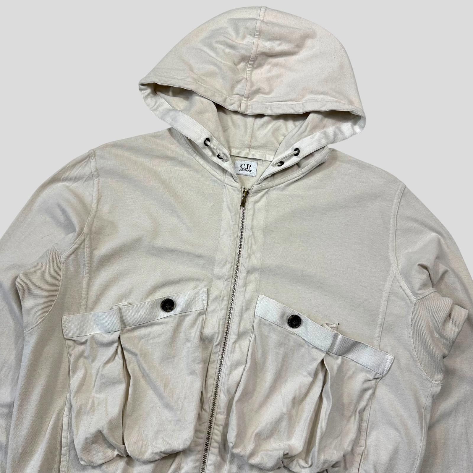 C.P. Company CP Company 2010 Multipocket Zip-up Cotton Logo Hoodie - M Size US M / EU 48-50 / 2 - 2 Thumbnail