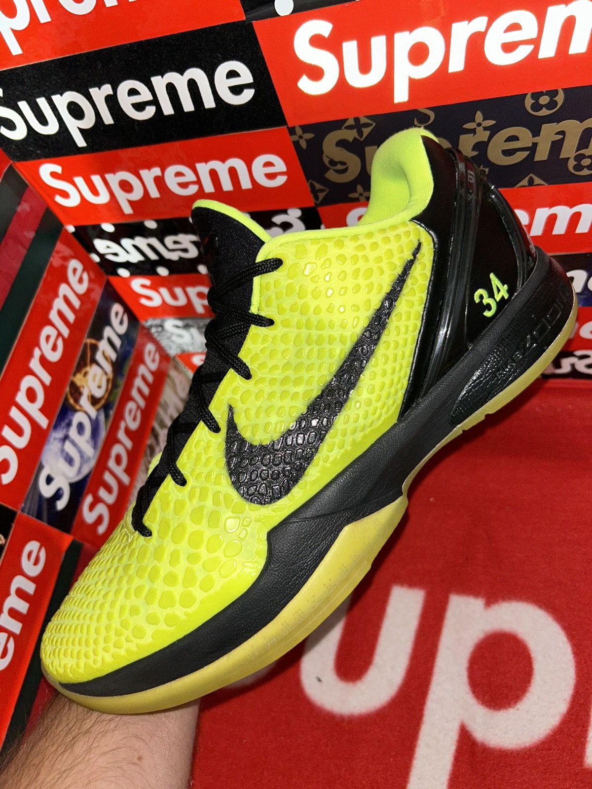 Nike Nike Zoom Kobe 6 VI iD ‘Neon Grinch’ 446897-992 12 nikeID Size US 12 / EU 45 - 7 Thumbnail