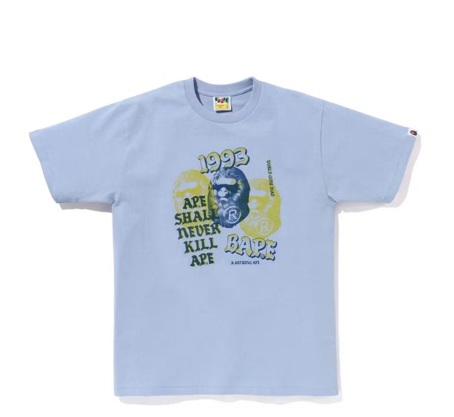 Bape Bape Pigment Three Ape Head Tee Size US L / EU 52-54 / 3 - 1 Thumbnail
