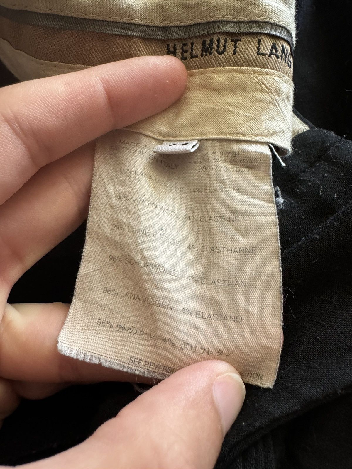 Helmut Lang Vintage 2000s Helmut Lang Straight Wool Suit Pants Size 30" / US 8 / IT 44 - 11 Thumbnail