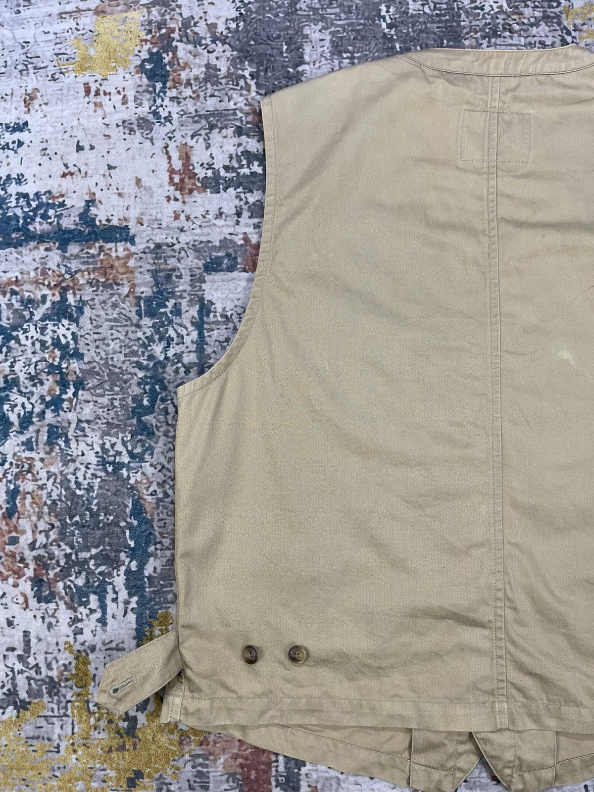 L.L. Bean Vintage LL Bean Herringbone Utility Work Vest Size US M / EU 48-50 / 2 - 4 Thumbnail