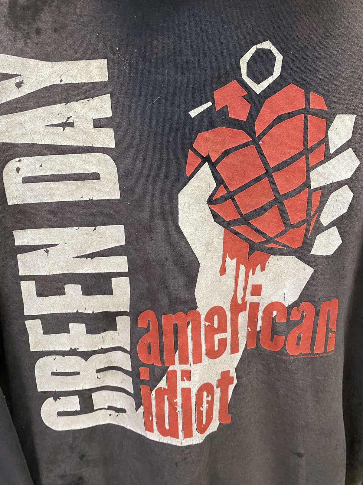 Vintage Vtg Green Day Hoodie Trashed Size US L / EU 52-54 / 3 - 12 Thumbnail