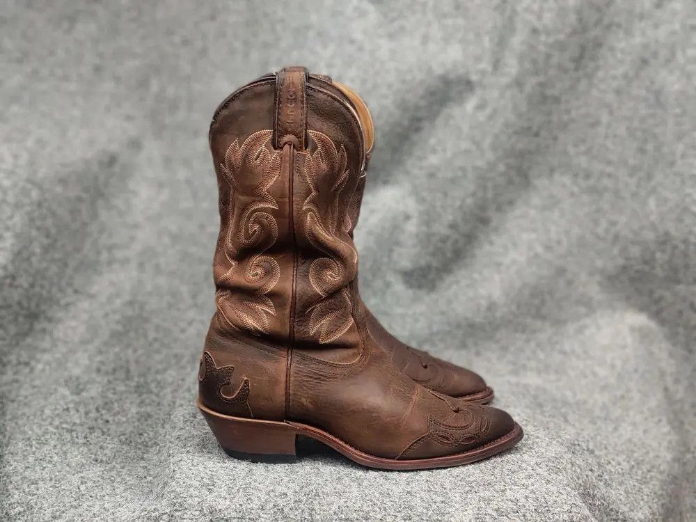 Boulet Vintage Boulet Canada Made Brown Western Cowboy W Boots Size US 7.5 / IT 37.5 - 1 Thumbnail