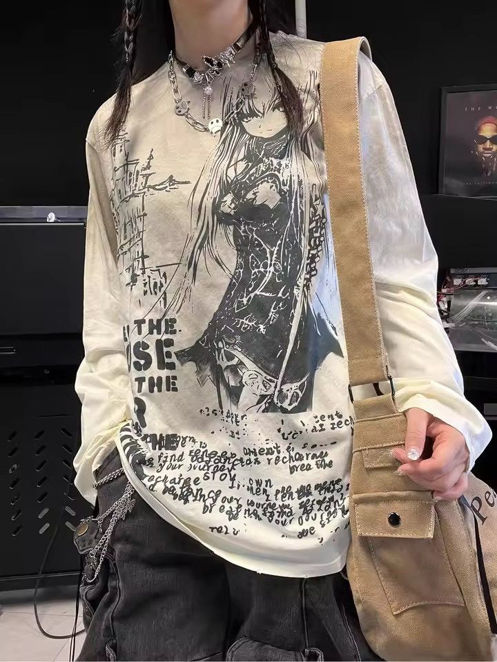 Japanese Brand Anime Graphic T Shirts Size US L / EU 52-54 / 3 - 3 Thumbnail
