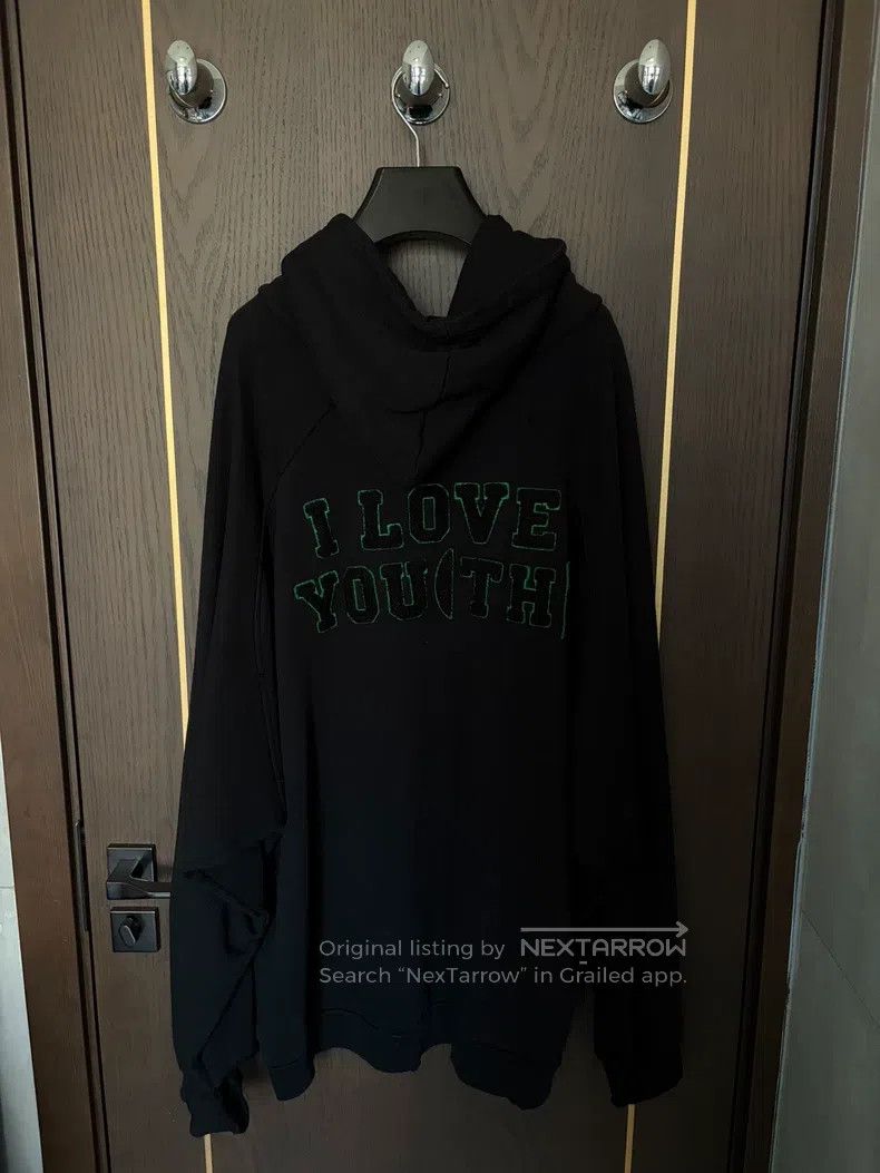 Raf Simons Raf Simons Fleece chain destroys the hoodie Size US XS / EU 42 / 0 - 2 Thumbnail