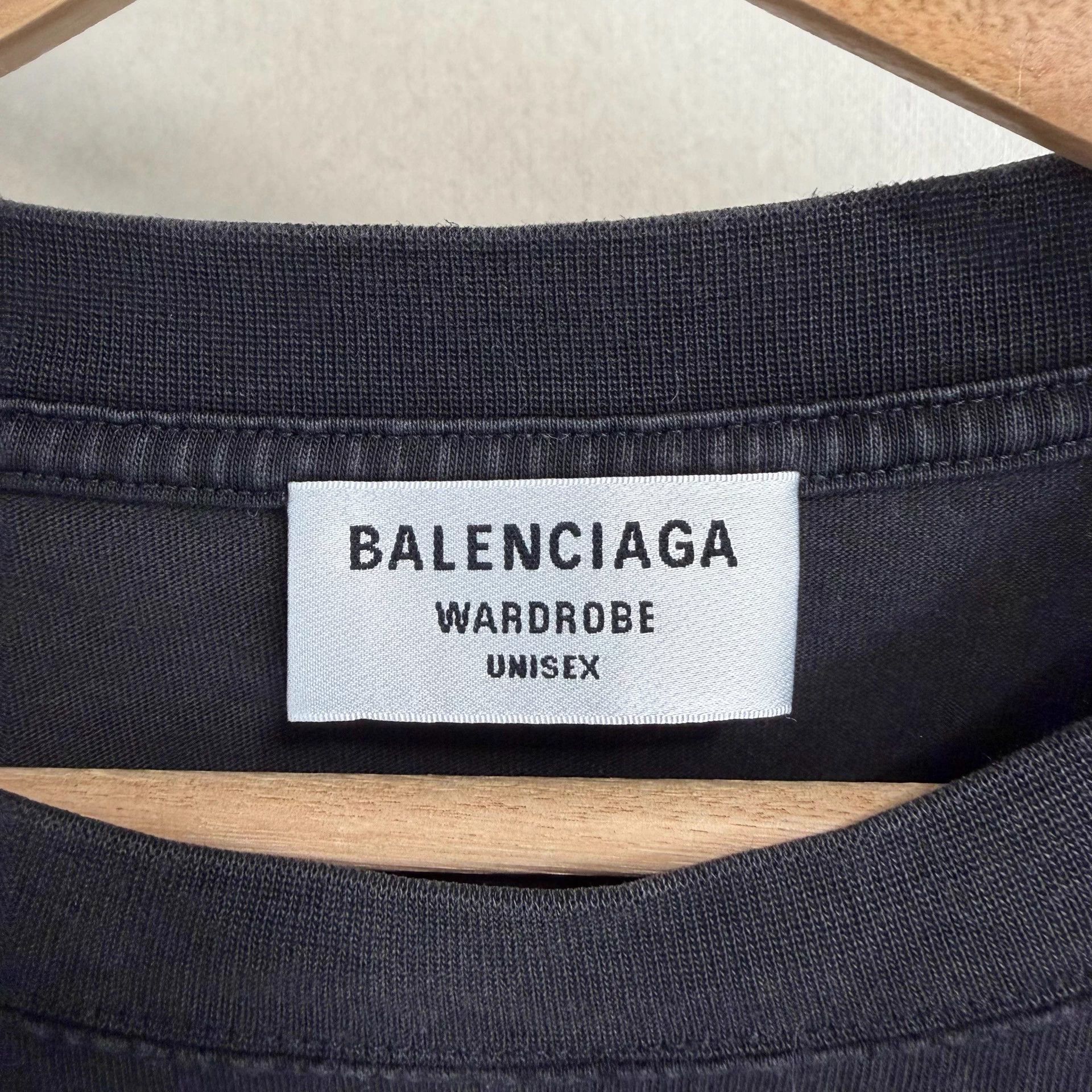 Balenciaga Balenciaga Logo crewneck short sleeve T-shirt unisex black Size US L / EU 52-54 / 3 - 4 Thumbnail