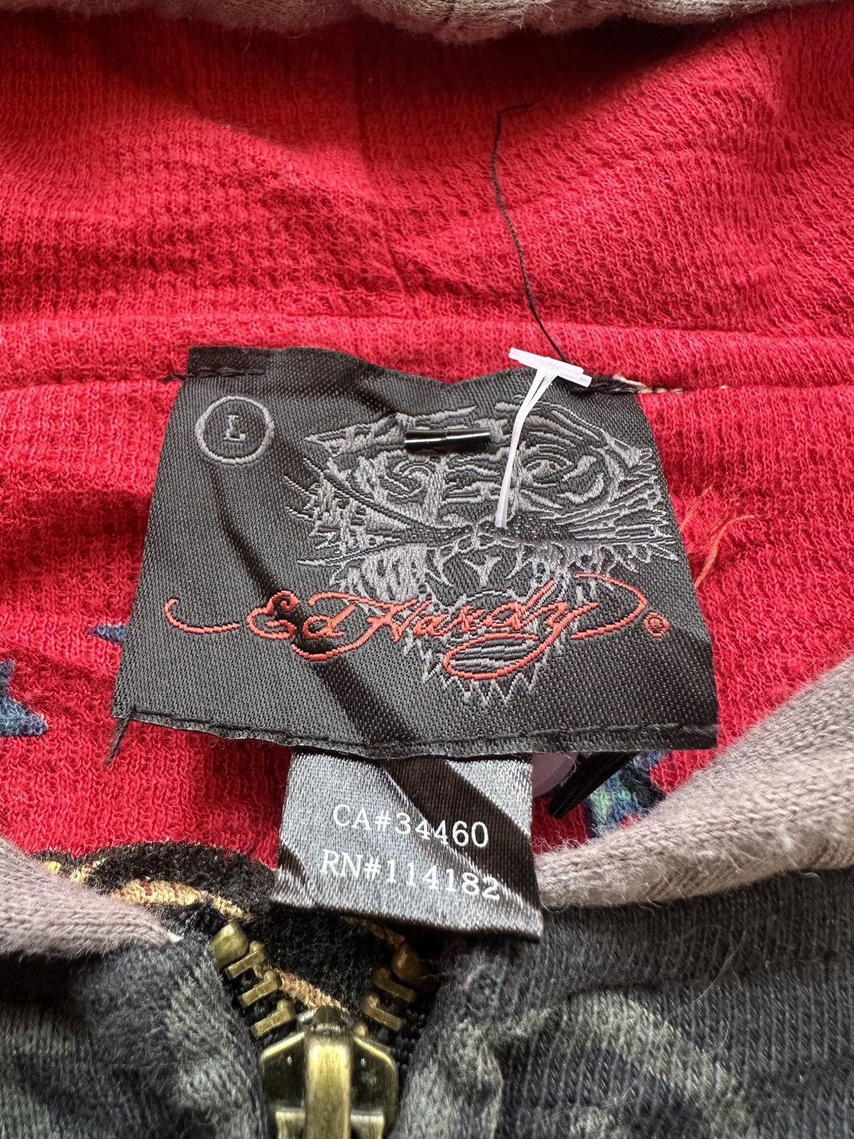 Ed Hardy Ed hardy hoody overprint embroidery Size US L / EU 52-54 / 3 - 6 Thumbnail