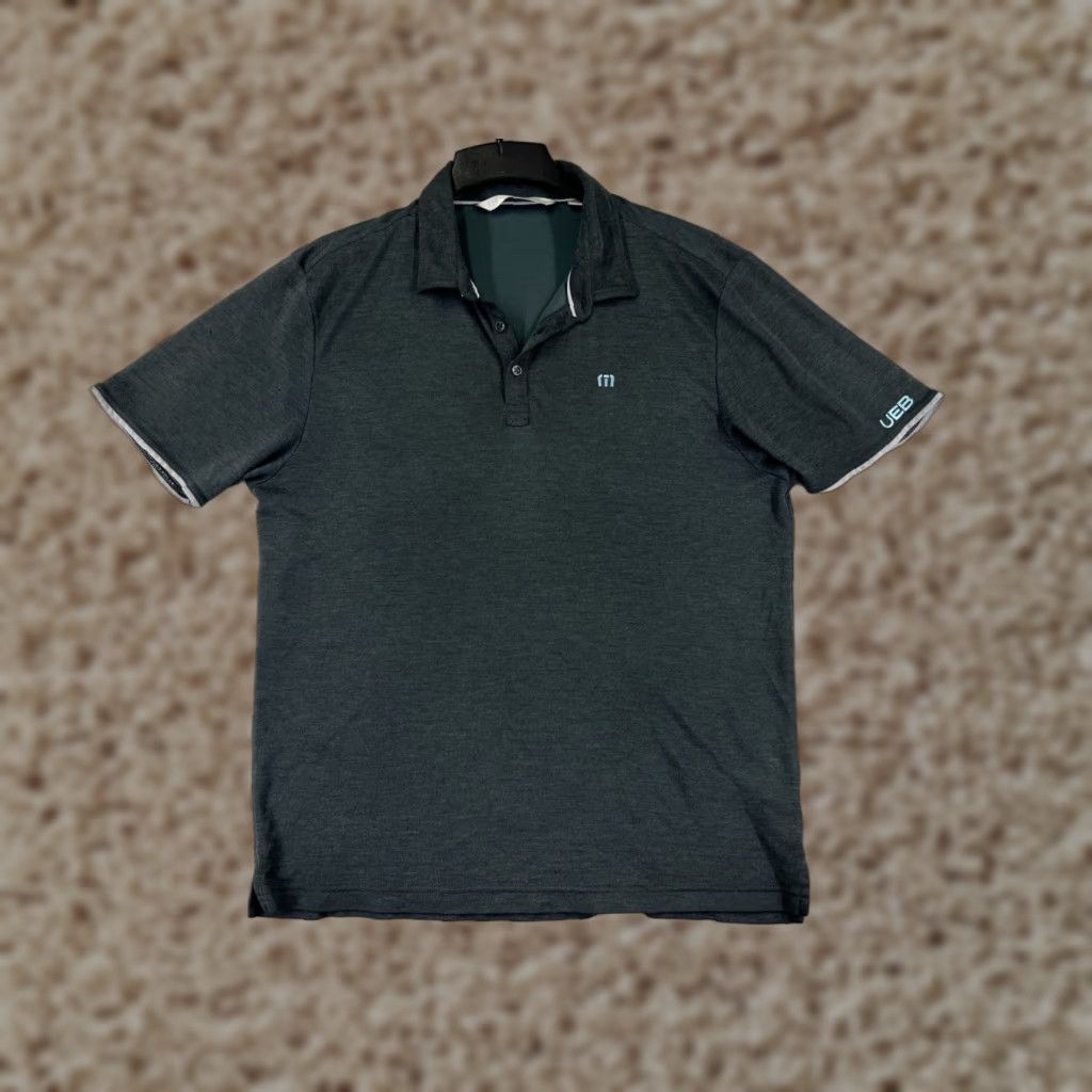 TravisMathew Travis Mathew Polo Shirt Mens L Gray Solid Golf Knit Outdoor Poly Shirt Polo Golf Mens L Gray Solid Size US L / EU 52-54 / 3 - 1 Thumbnail