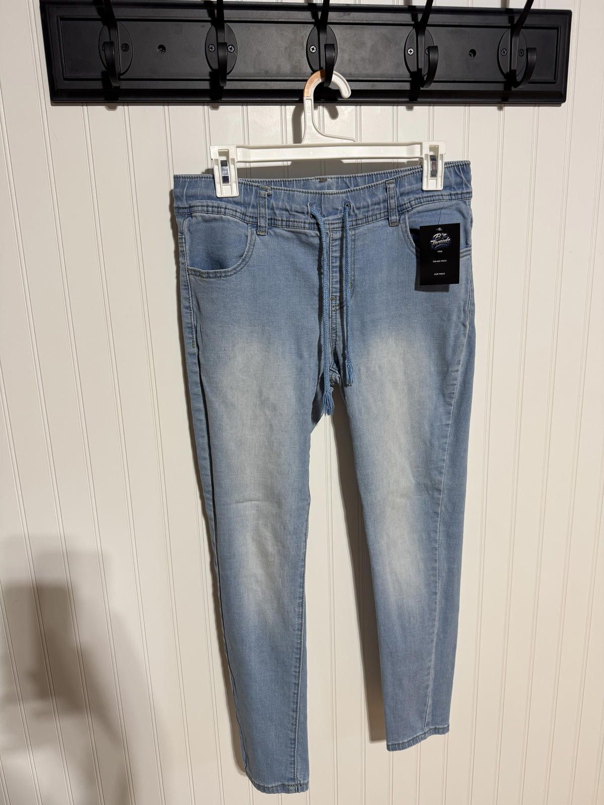 Other Vintage Violet Women's 8P Light Wash Denim Jogger Pants Size 30" / US 8 / IT 44 - 1 Thumbnail