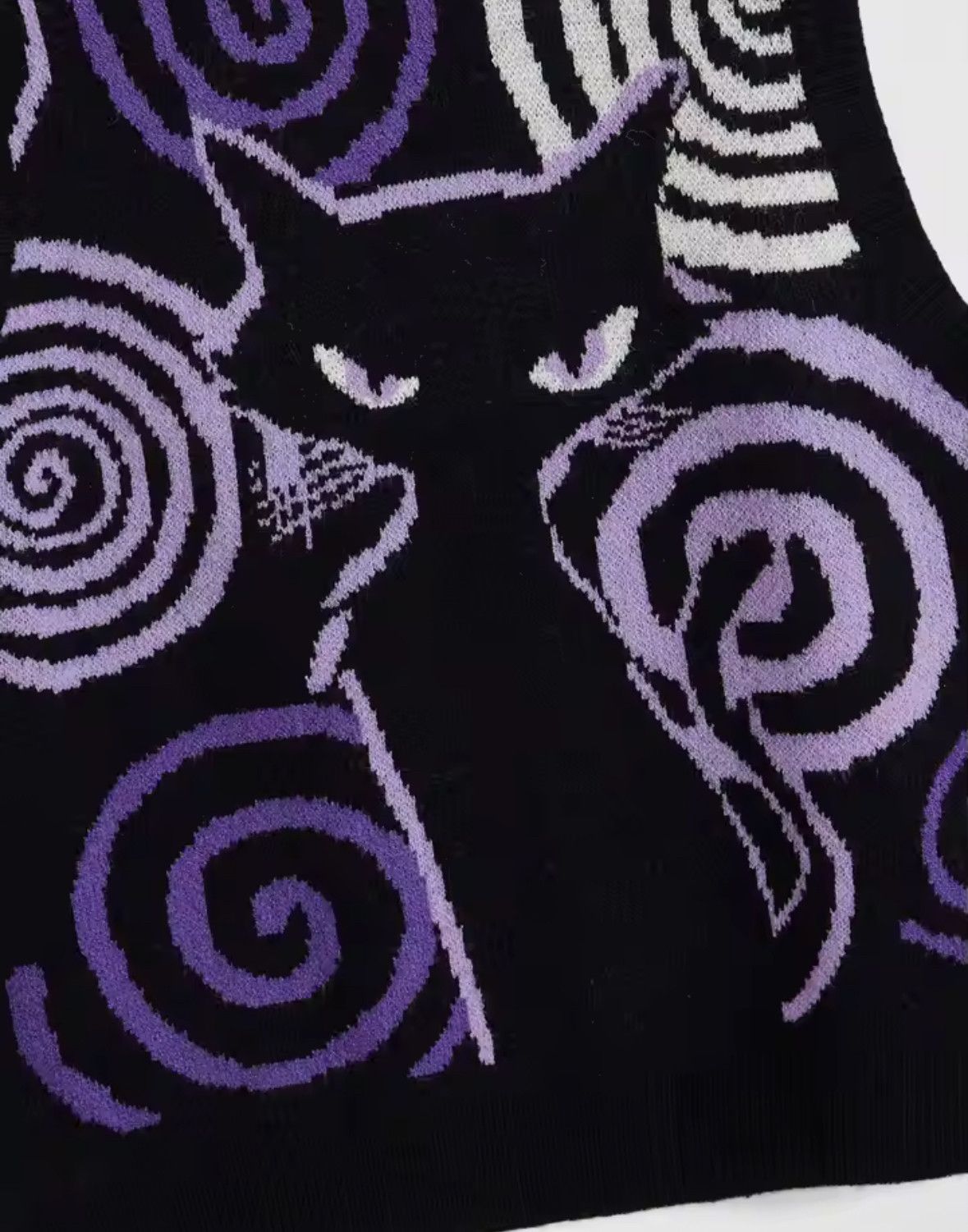 Other Anime Nine-Tailed Fox Knit Vest Sleeveless Tank Top Sweater Size US XL / EU 56 / 4 - 5 Thumbnail