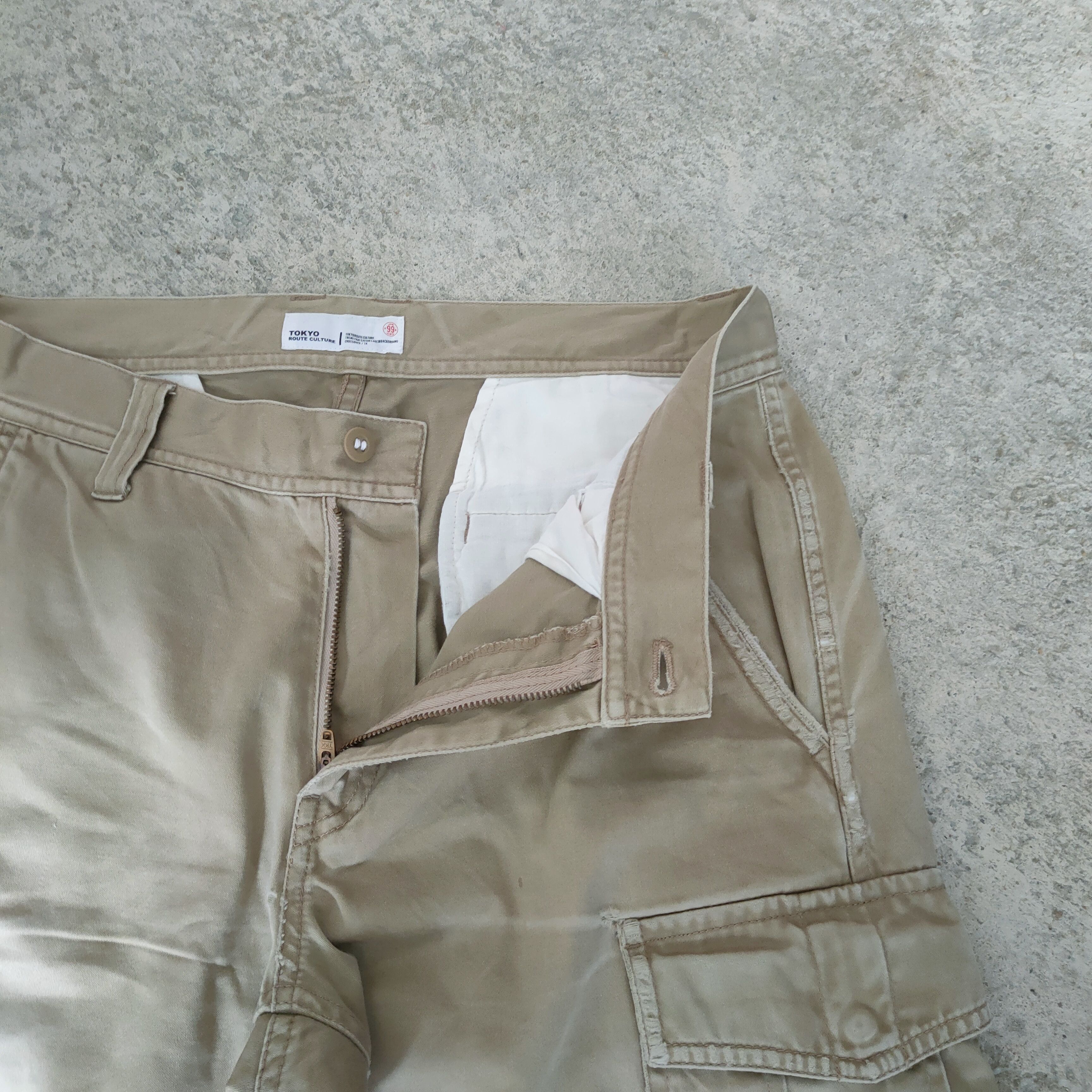 Japanese Brand TOKYO CULTURE × TAKEO KIKUCHI DISTRESSED CARGO PANTS Size US 30 / EU 46 - 7 Thumbnail