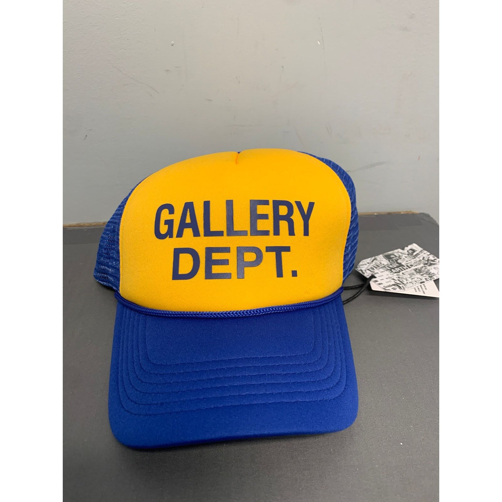 Gallery Dept. Gallery Dept Trucker Hat Souvenir Blue Yellow NEW SHIPS NOW Size ONE SIZE - 1 Thumbnail