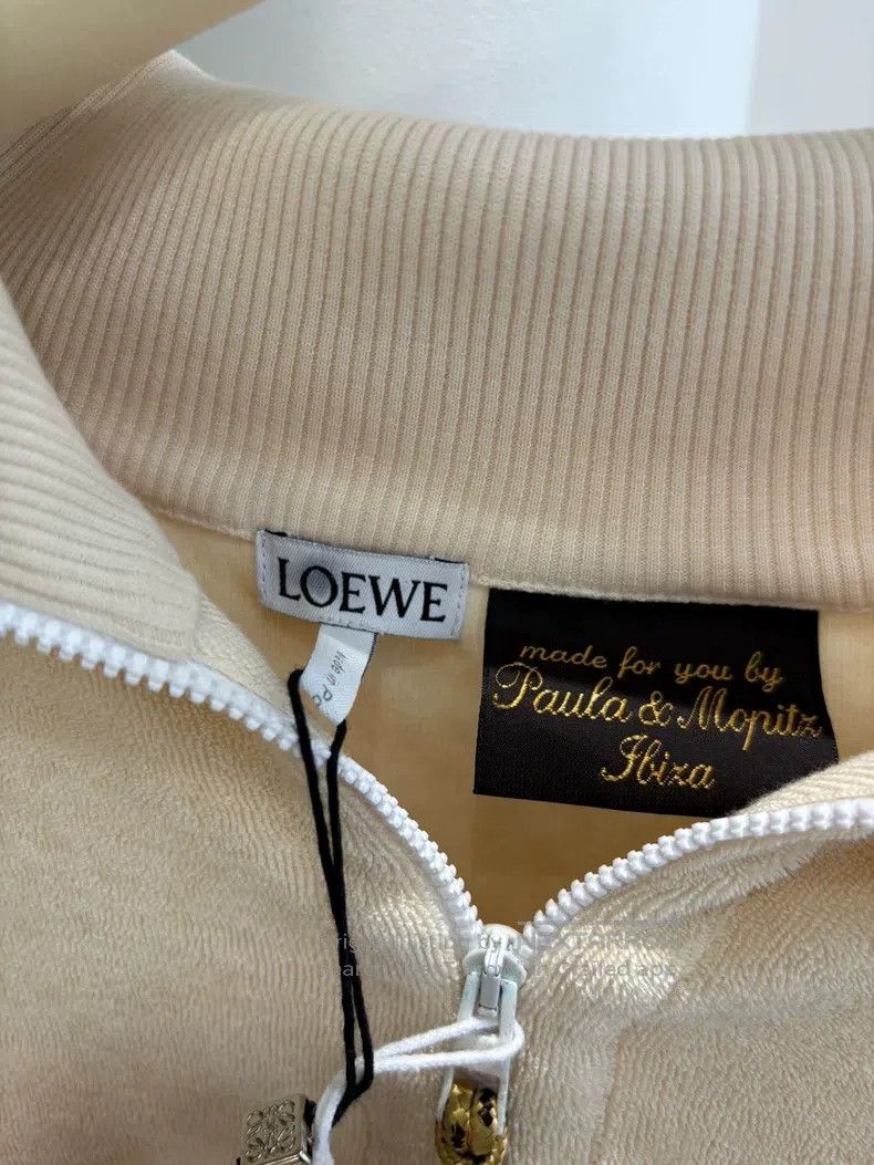 Loewe LOEWE Collaborative Beige Half-Zip Hooded Sweatshirt Size M / US 6-8 / IT 42-44 - 3 Thumbnail