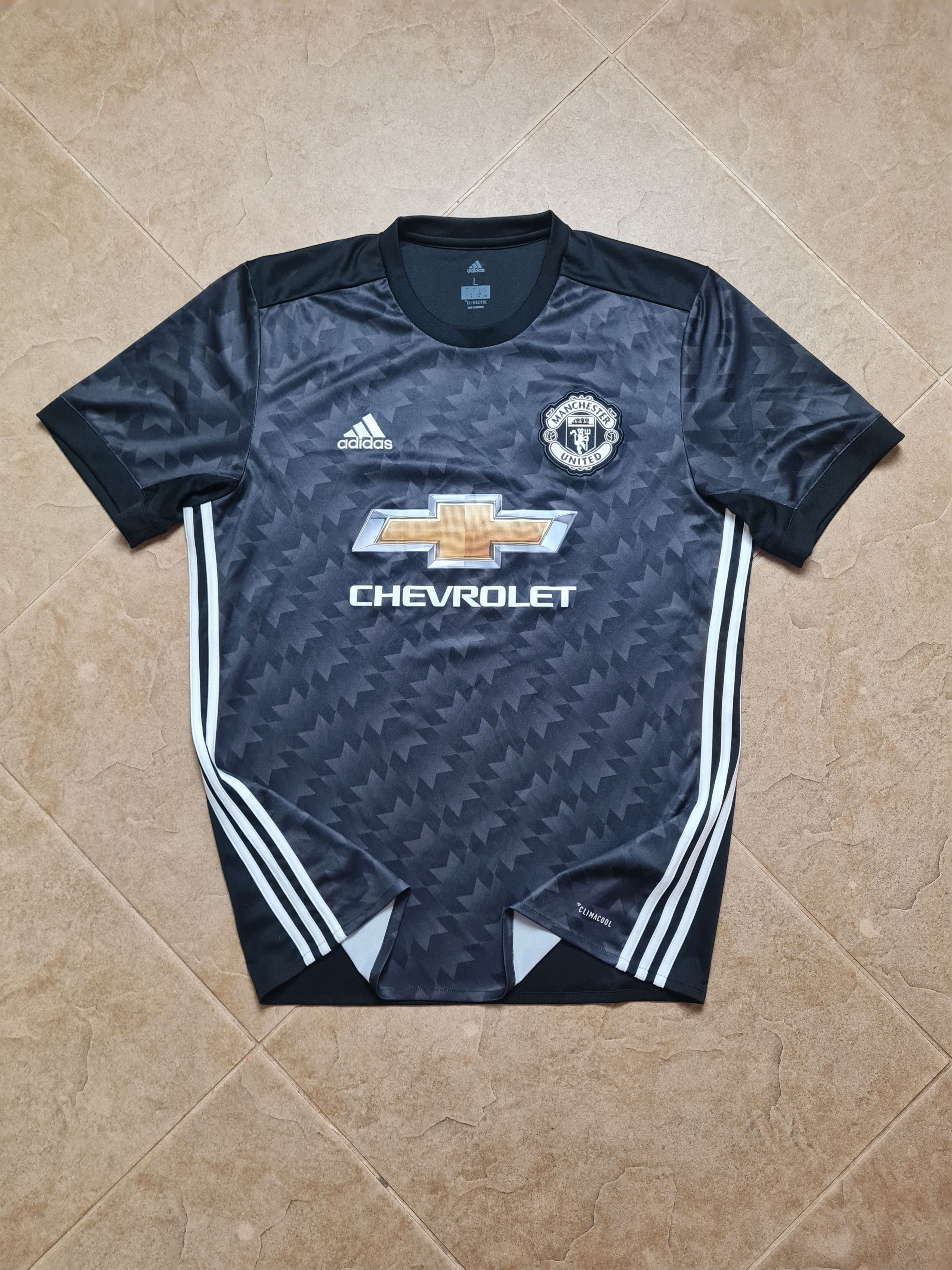 Adidas Jersey Manchester United Adidas Black 2017-18 Soccer Shirt L Size US L / EU 52-54 / 3 - 6 Thumbnail