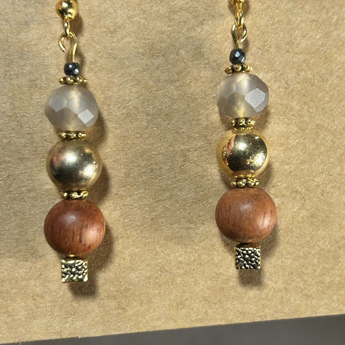 Handmade Handcrafted elegant salvaged vintage beads earrings Size ONE SIZE - 3 Thumbnail